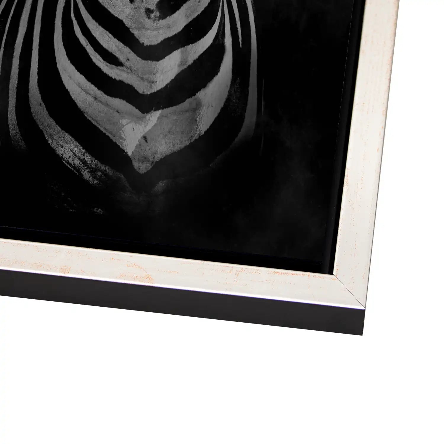 Zebra Black Style AluDibond Gebürstet - INGALERIE