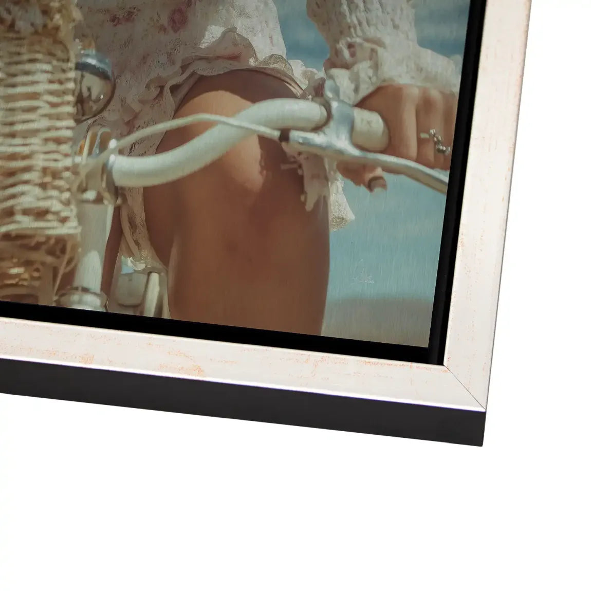 Blütenmädchen Alu Dibond Bild gebürstet