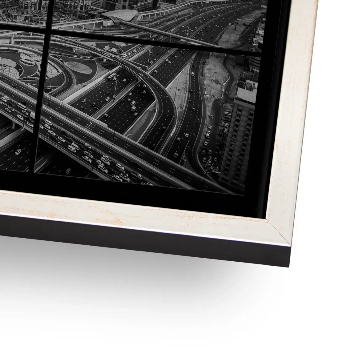 Skyline Noir Dubai AluDibond Gebürstet