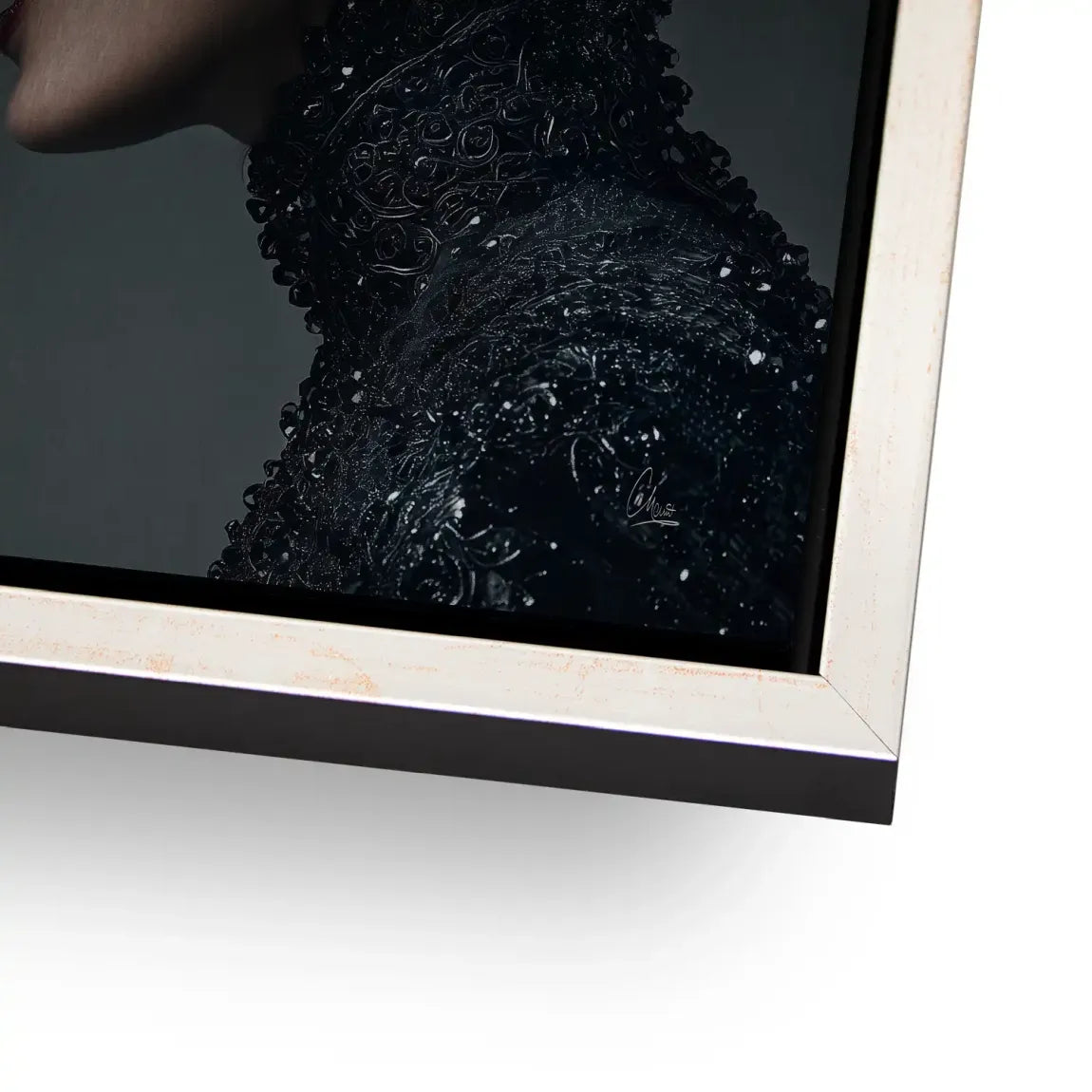 Wild Leopard Woman AluDibond Gebürstet