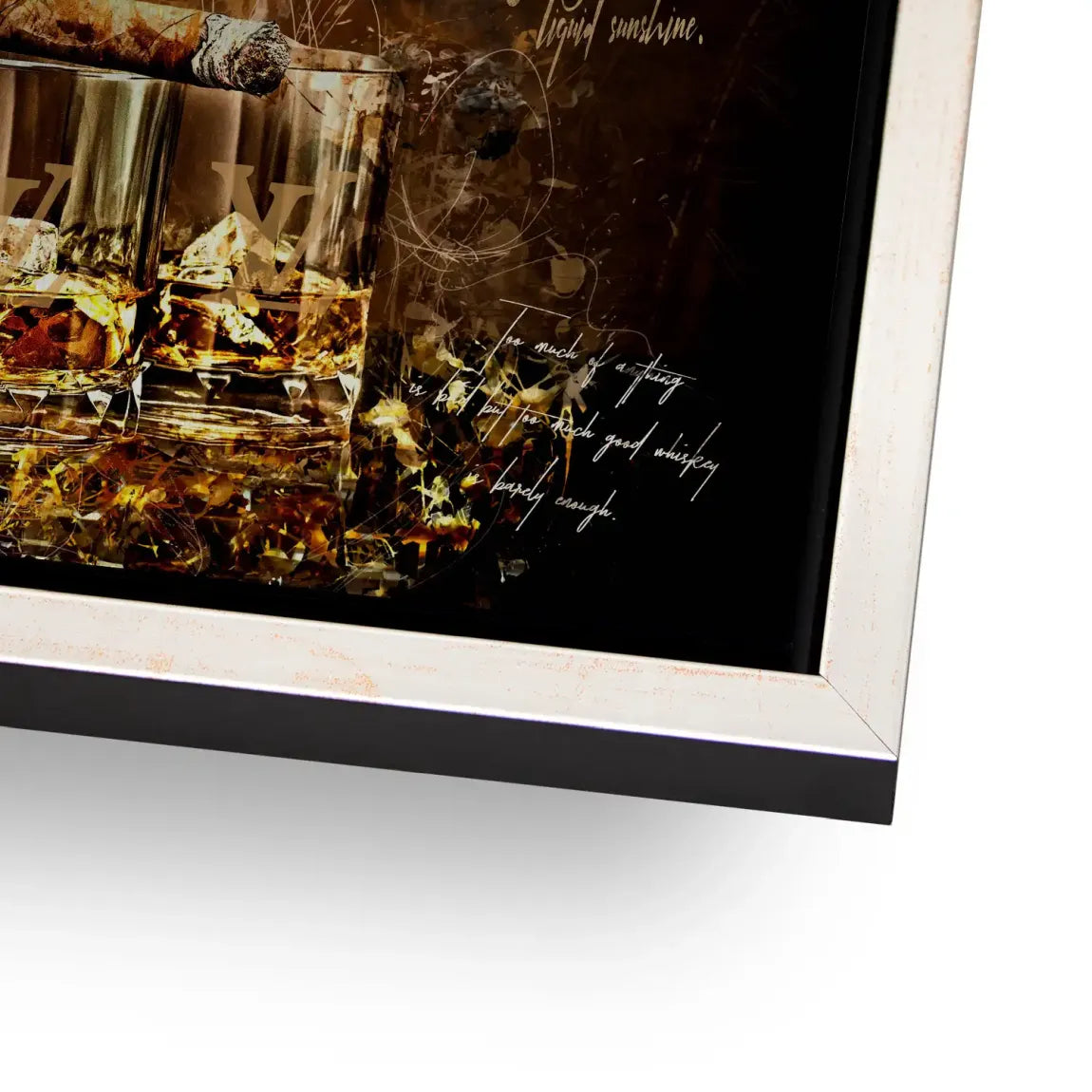 Whisky Lounge Art Alu Dibond Gebürstet INGALERIE