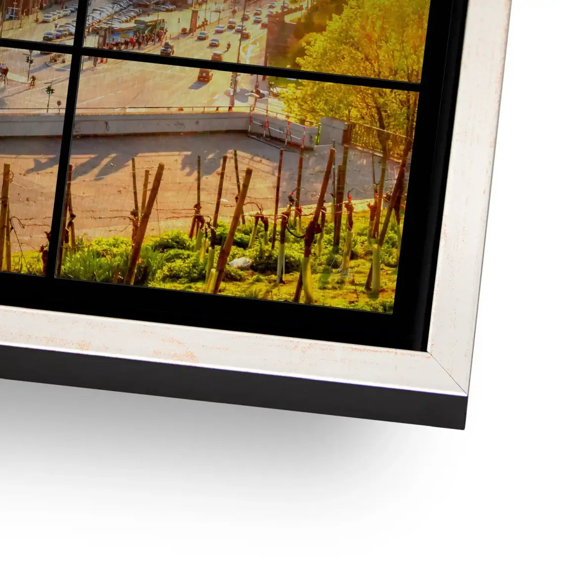 Hamburg Sunset View AluDibond Gebürstet