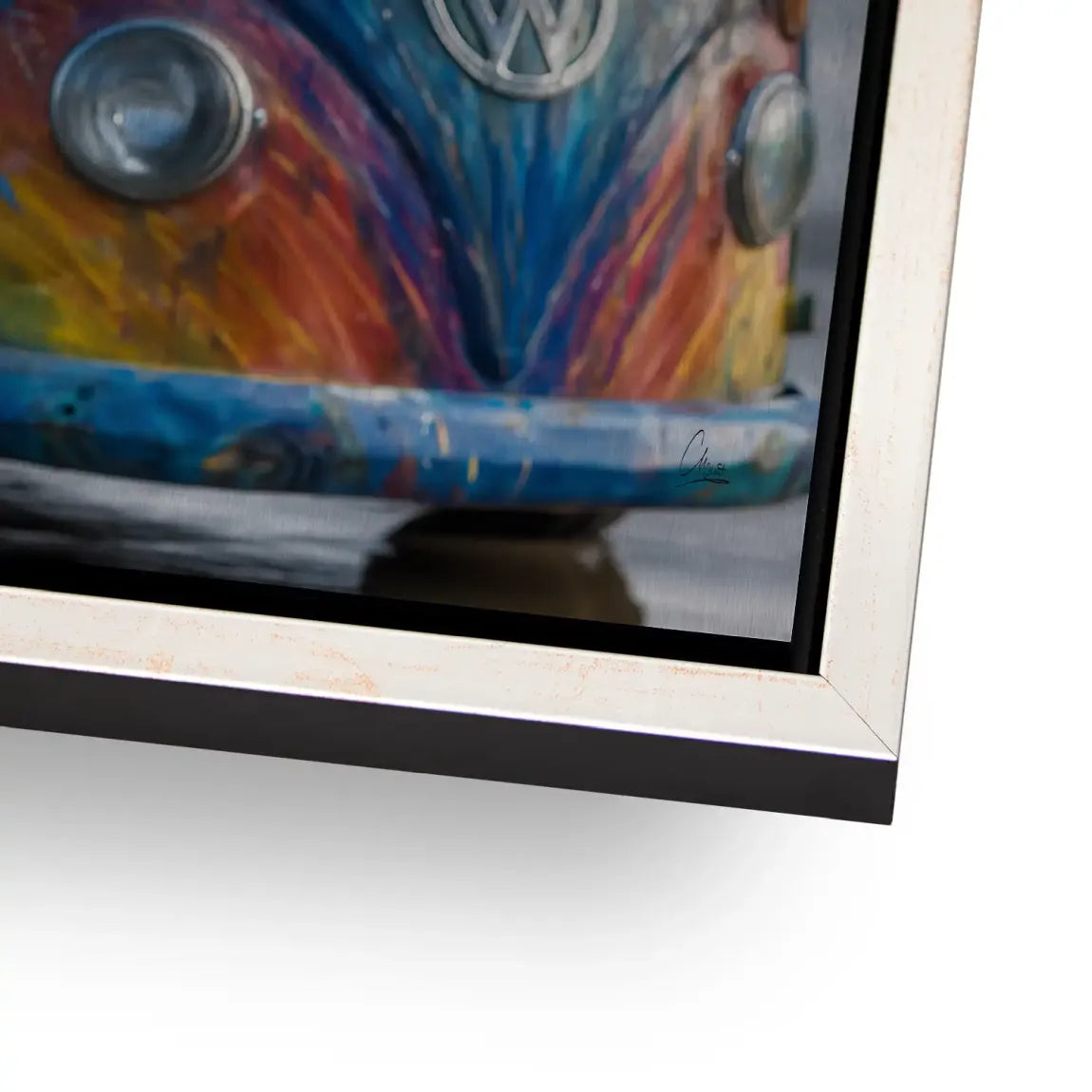 VW Bulli Beauty AluDibond Gebürstet