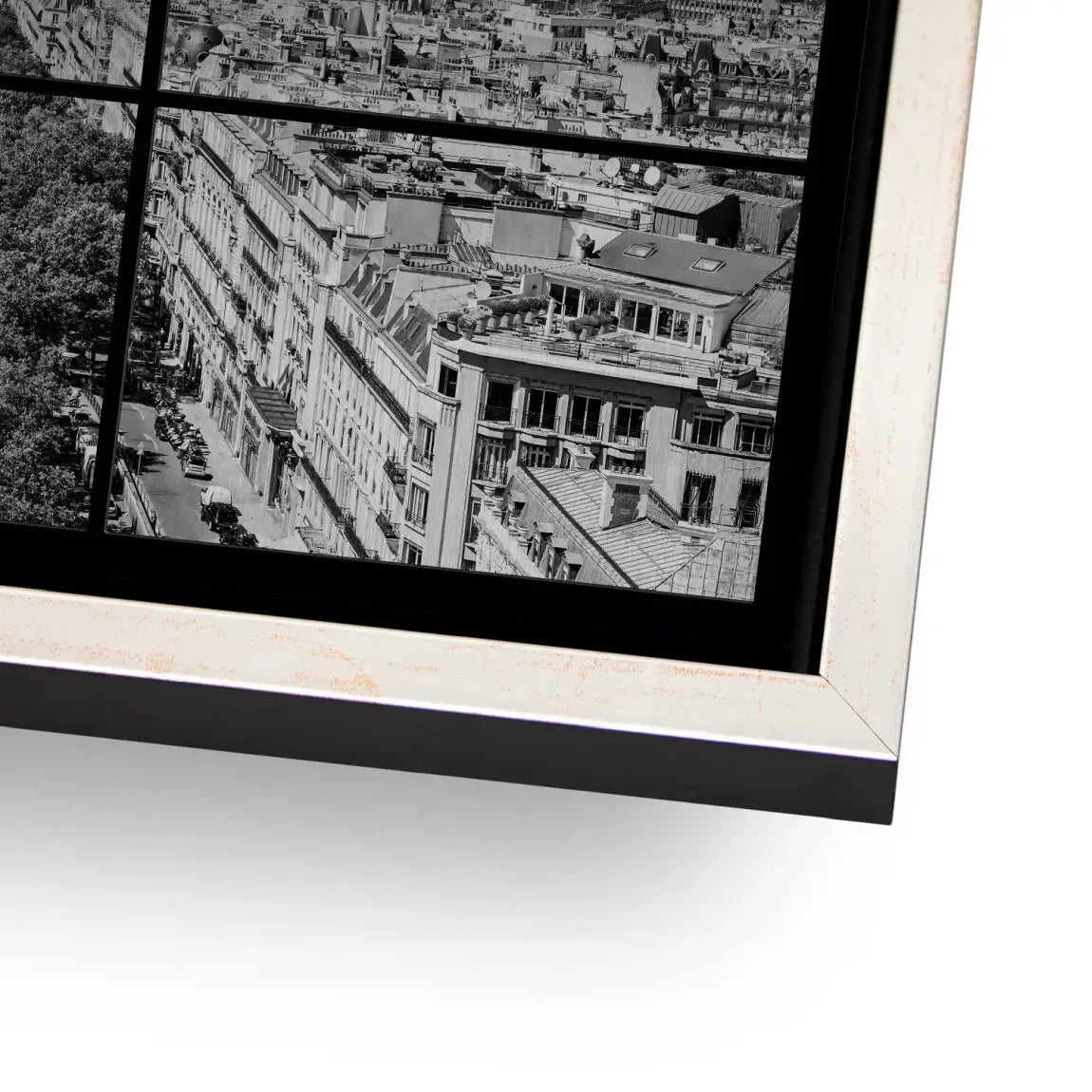 Paris Avenue Noir AluDibond Gebürstet