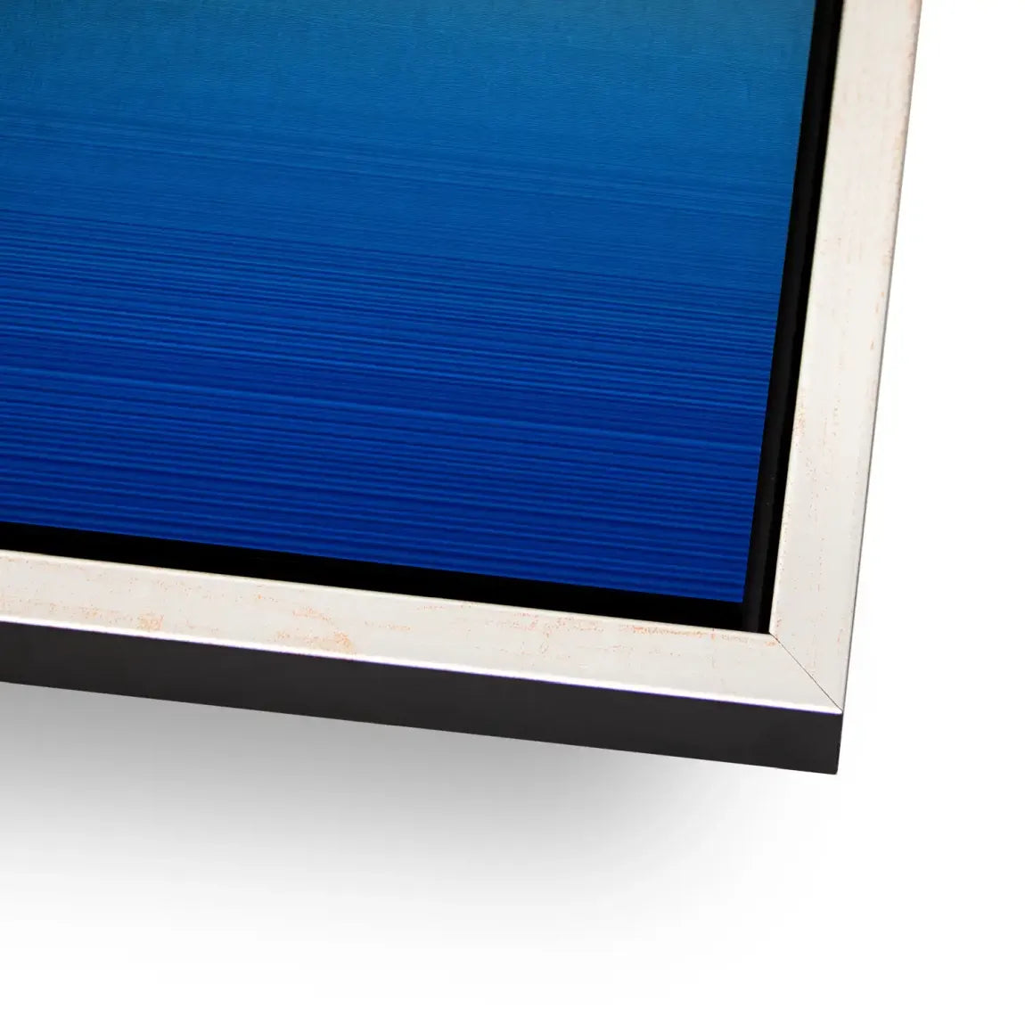 Blauer Horizont Aluminiumbild gebürstet