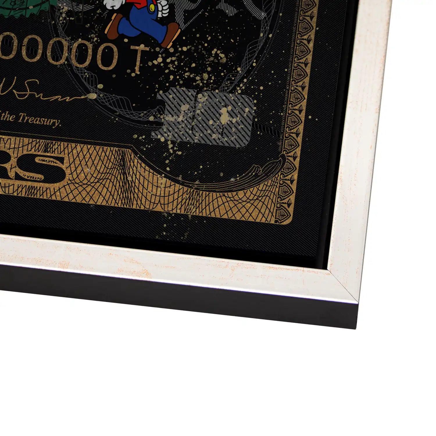 Tweety und Sylverster Black Dollar AluDibond Gebürstet INGALERIE