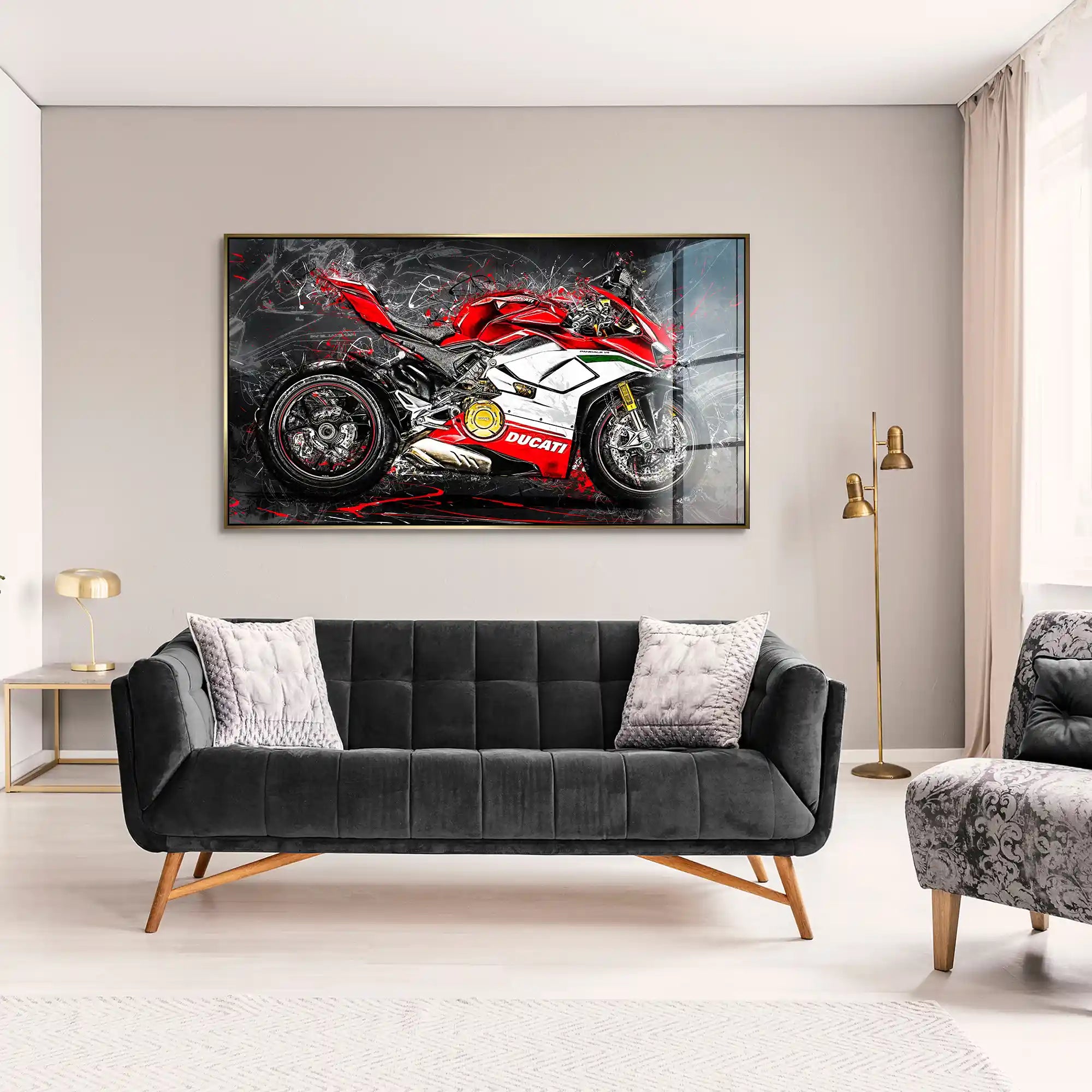 Ducati Panigale V4 Abstrakt Acrylglas Bild INGALERIE