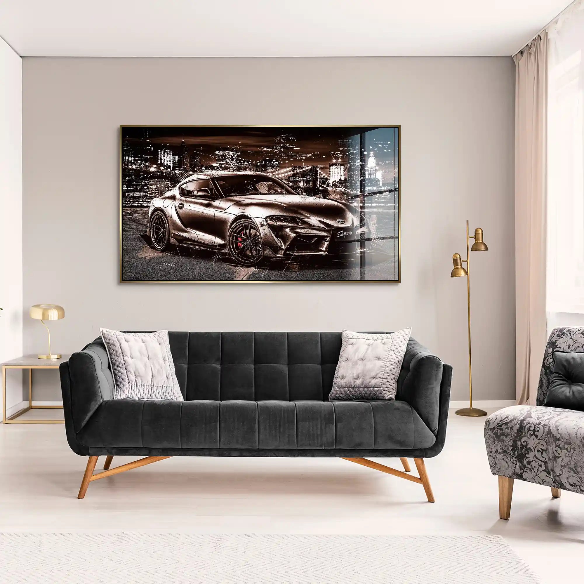 Toyota Supra City Style Acrylglas Bild INGALERiE