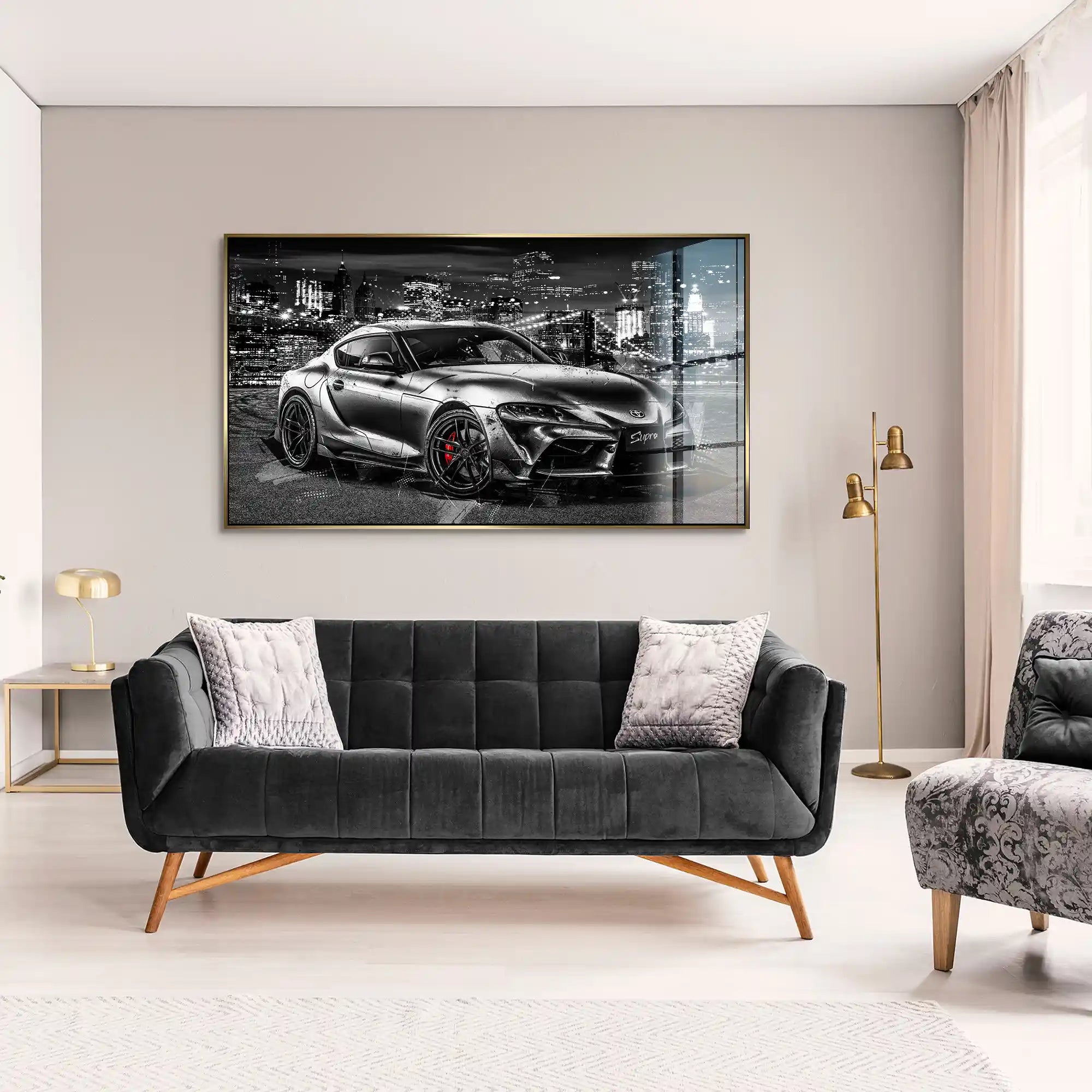 Toyota Supra Abstrakt Acrylglas Bild INGALERiE