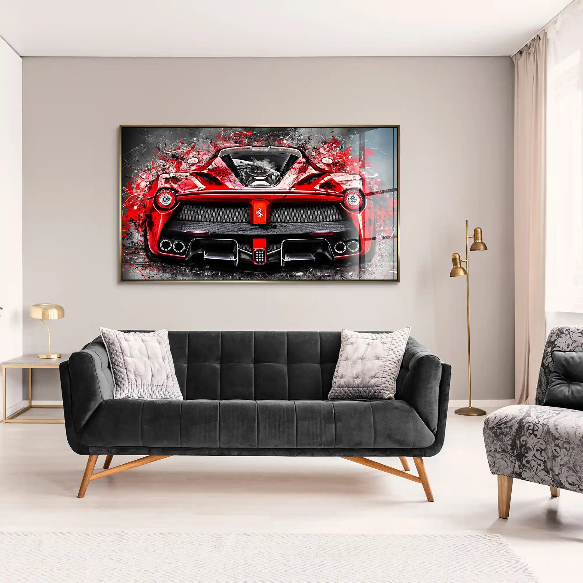 La Ferrari Abstrakt-Style Acrylglas Bild INGALERIE