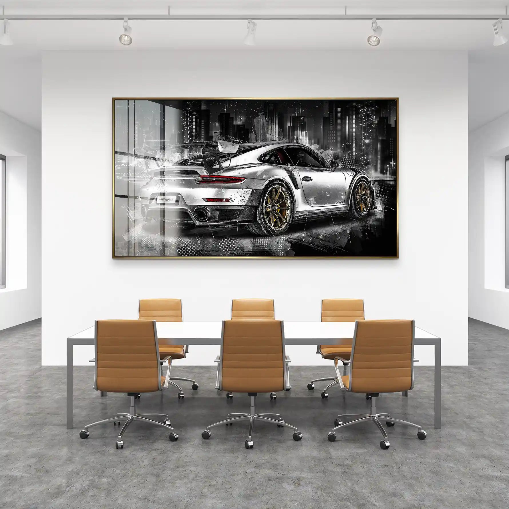 Porsche GT2 RS Abstrakt Acrylglas Bild INGALERIE