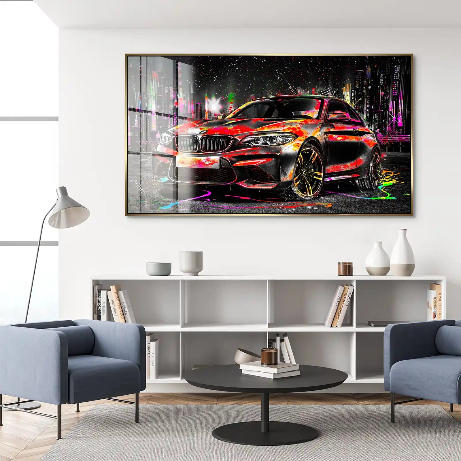 BMW M2 Pop Art Style Acrylglas Bild INGALERIE