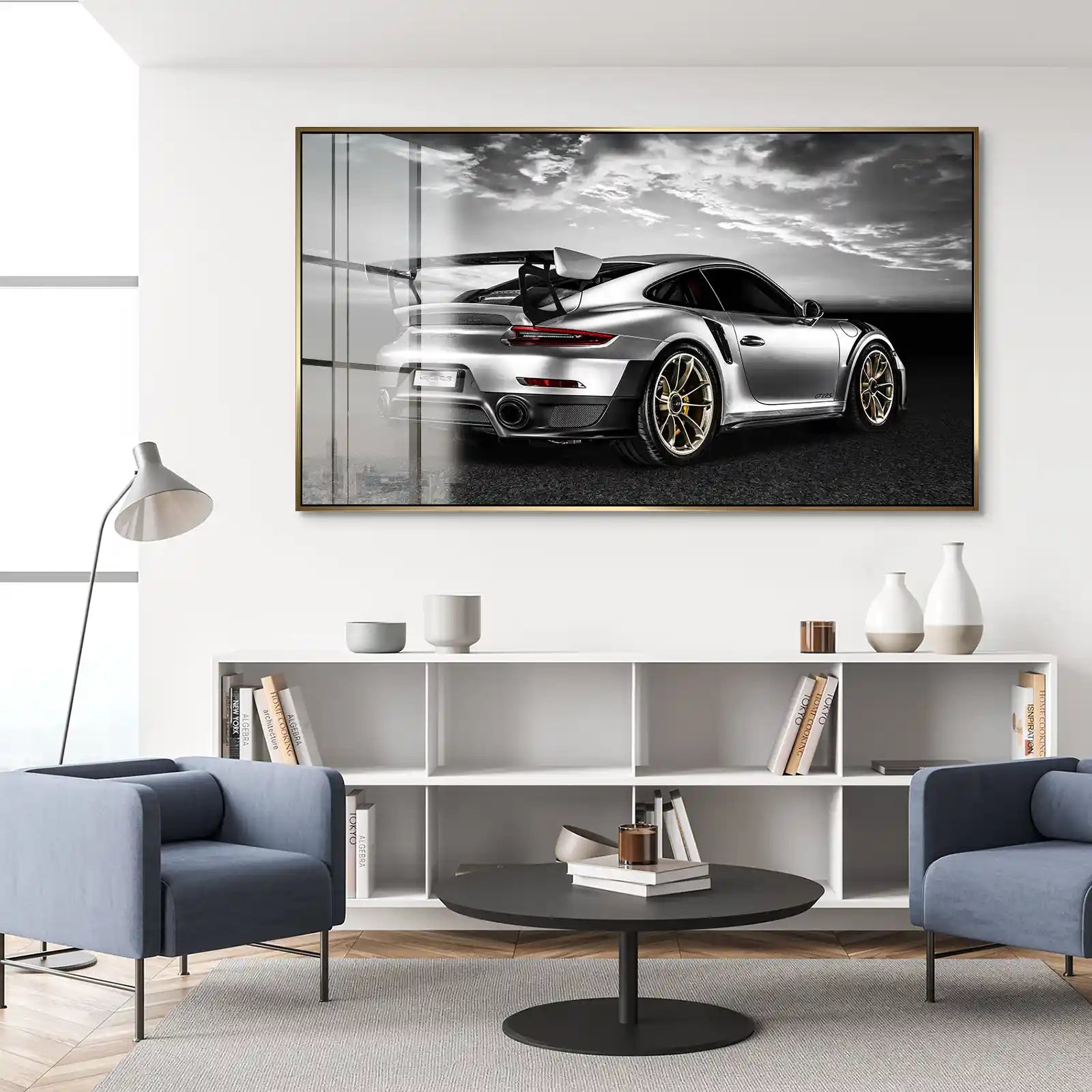 Porsche GT2 RS Sunset City Style Acrylglas Bild INGALERIE