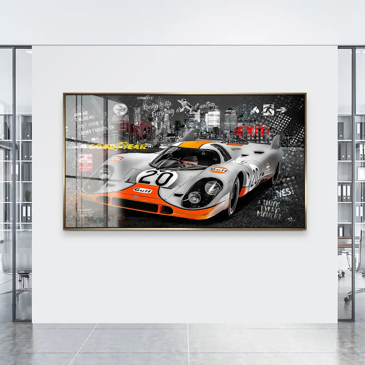 Porsche 917 Pop Art Style Acrylglas Bild INGALERIE