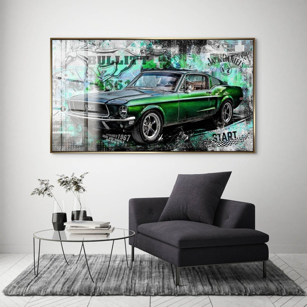 Ford Mustang Bullitt Style Acrylglas Bild INGALERIE