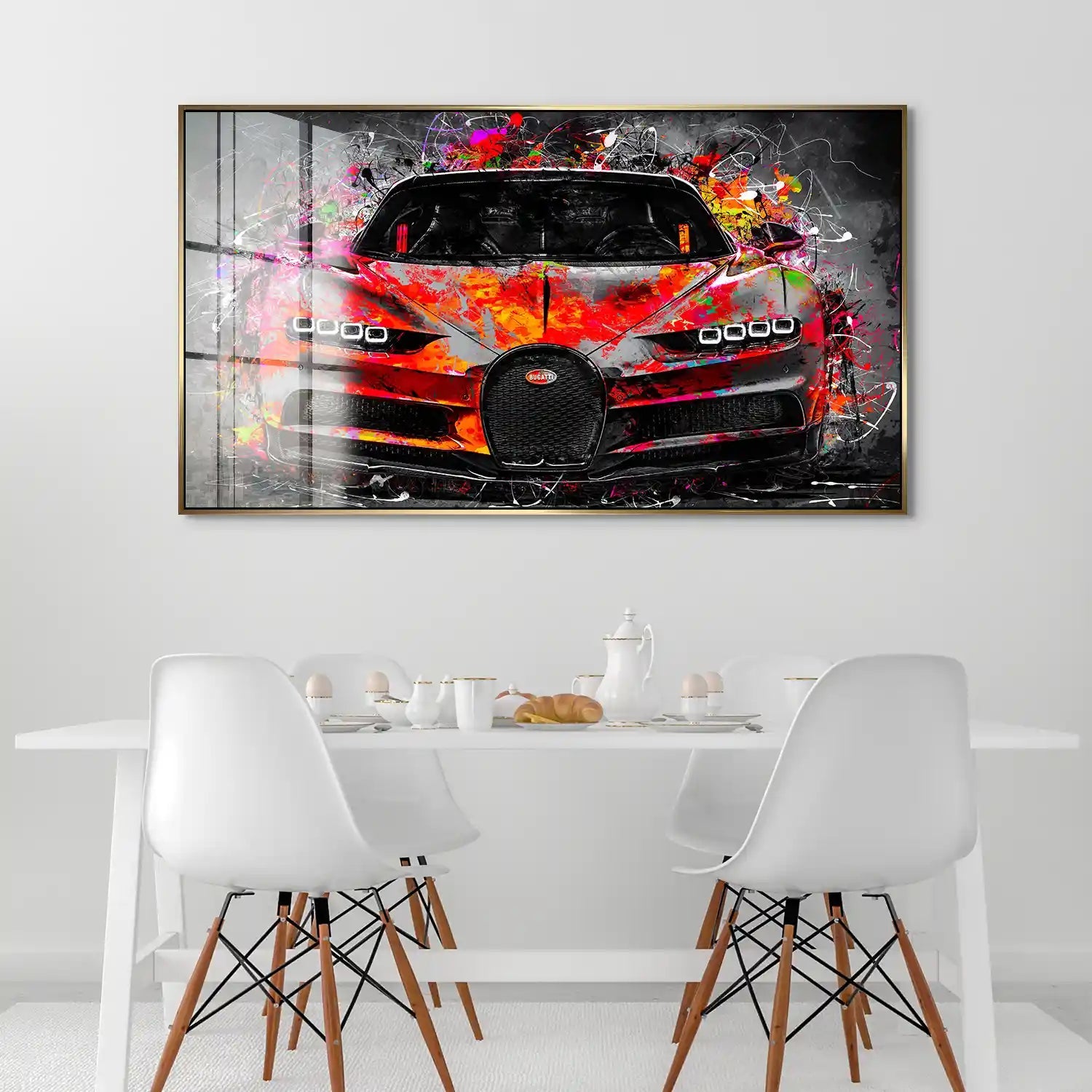 Bugatti Pop Art Style Acrylglas Bild INGALERIE