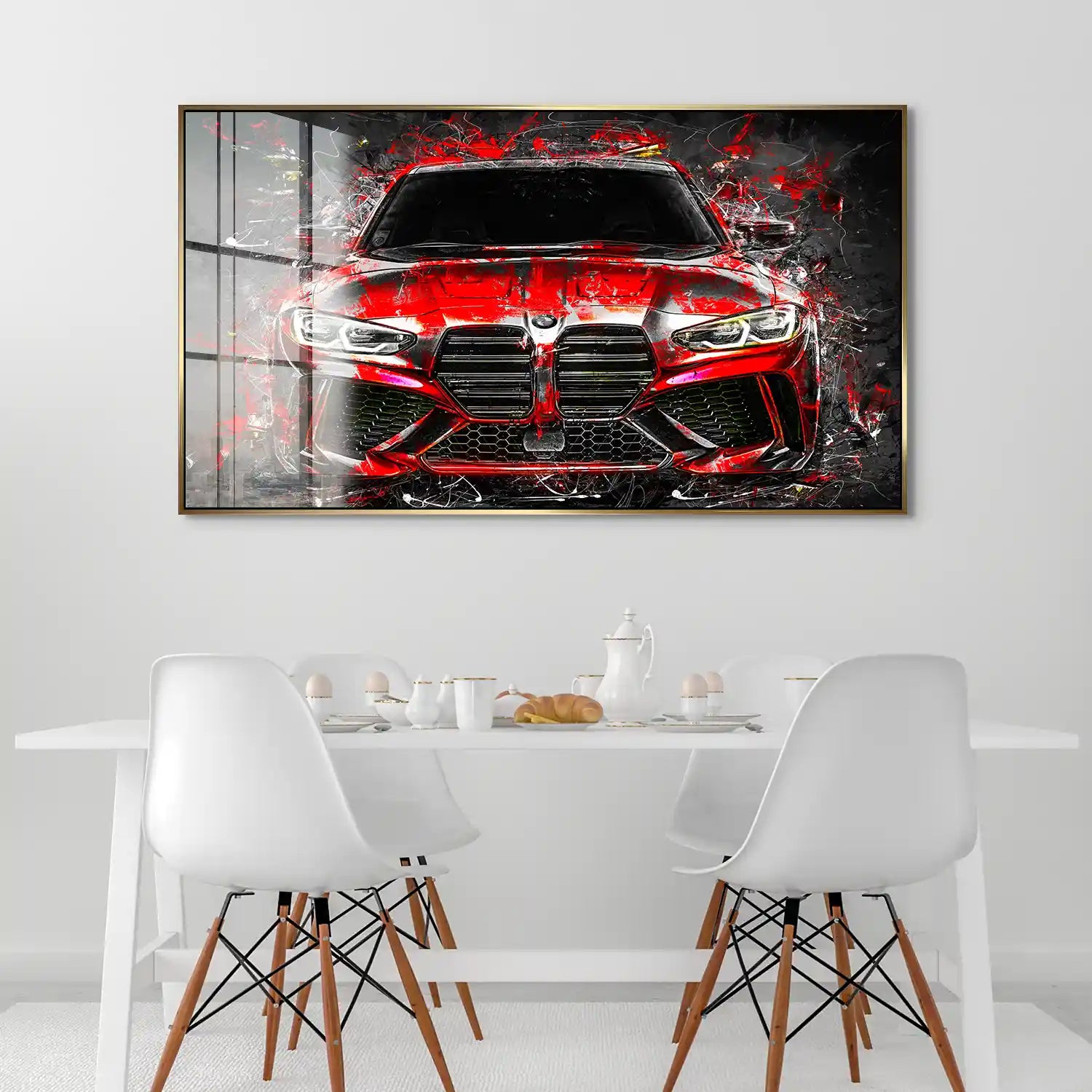 BMW M4 Abstrakt Style Acrylglas Bild INGALERIE