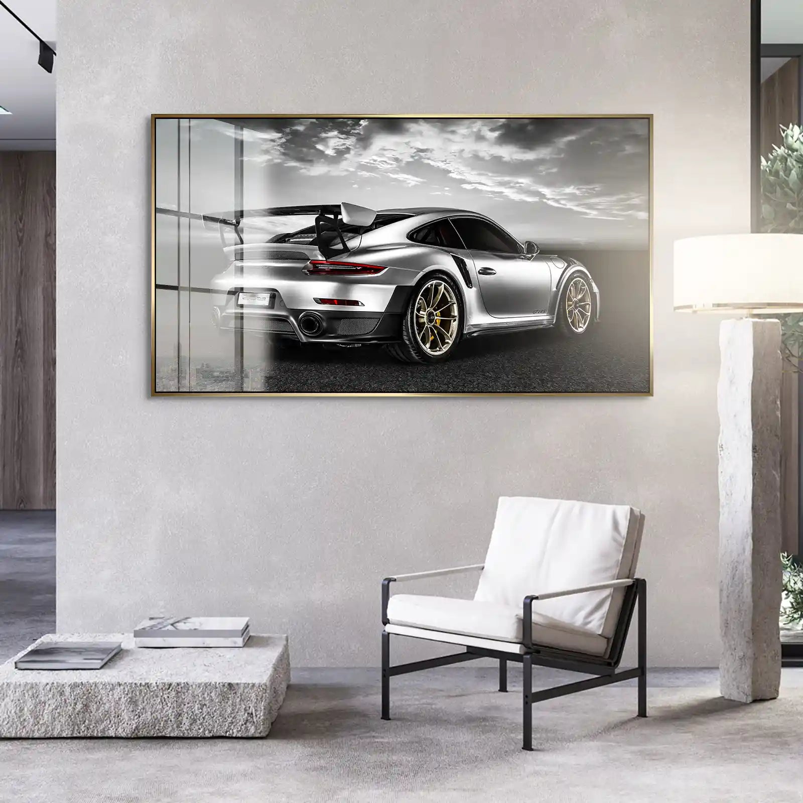 Porsche GT2 RS Sunset City Style Acrylglas Bild INGALERIE