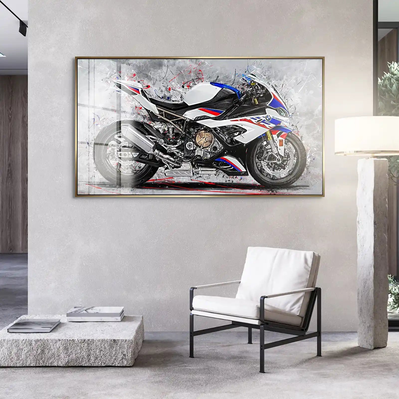 BMW S1000RR Abstrakt Style Acrylglas Bild INGALERIE