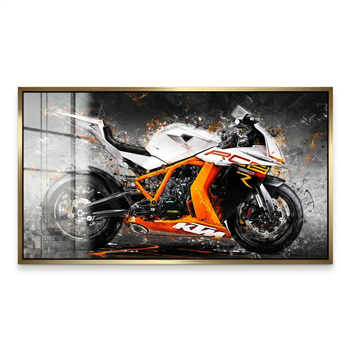 KTM RC8 Abstrakt Acrylglas Bild