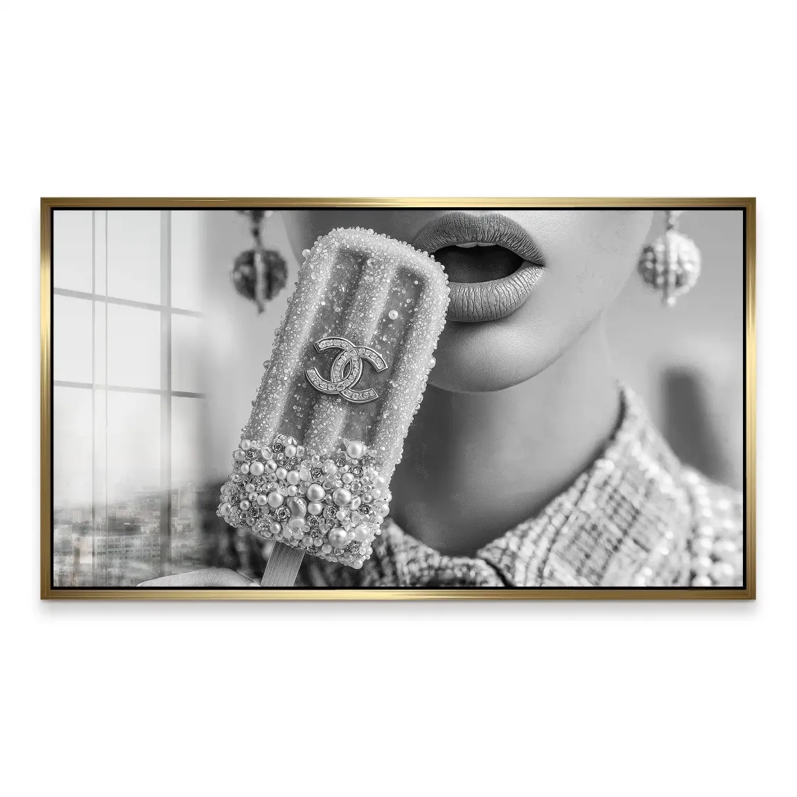 Coco Ice Art Black Edition Acrylglas Bild