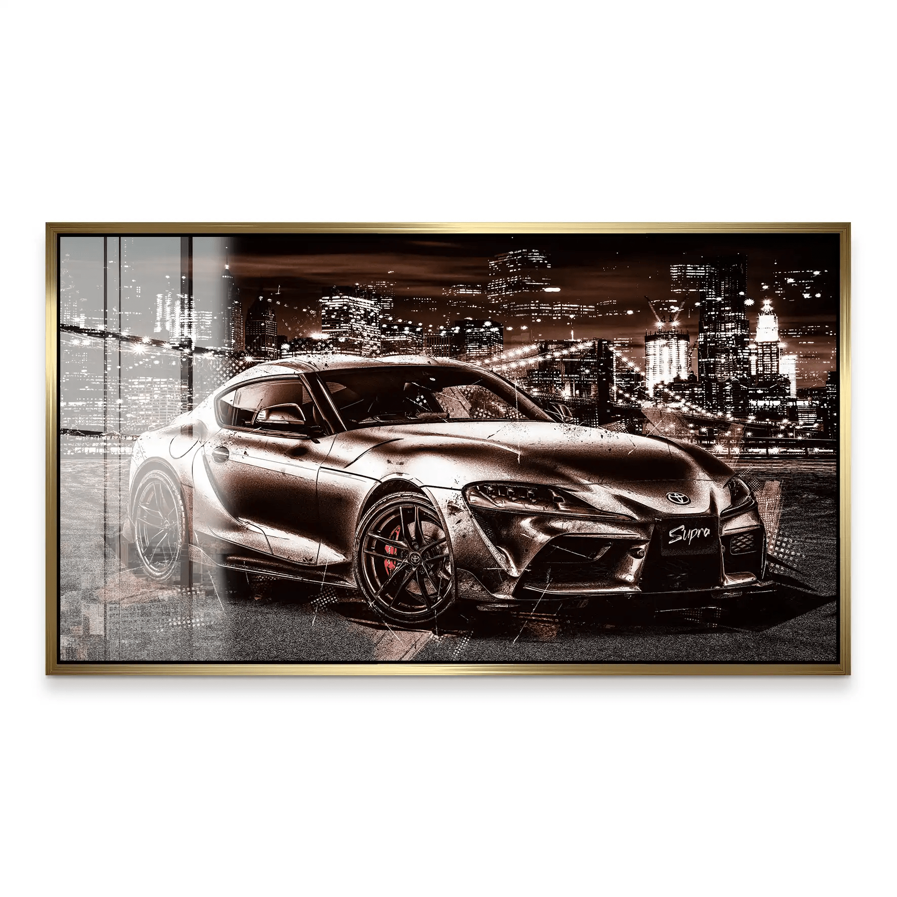 Toyota Supra City Style Acrylglas Bild INGALERiE