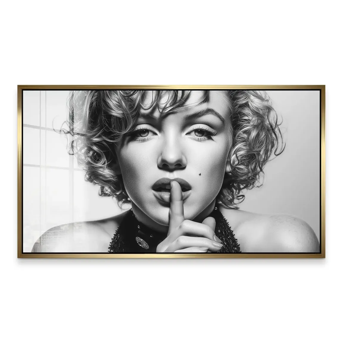 Marilyn Silent Secret Black Acrylglas Bild