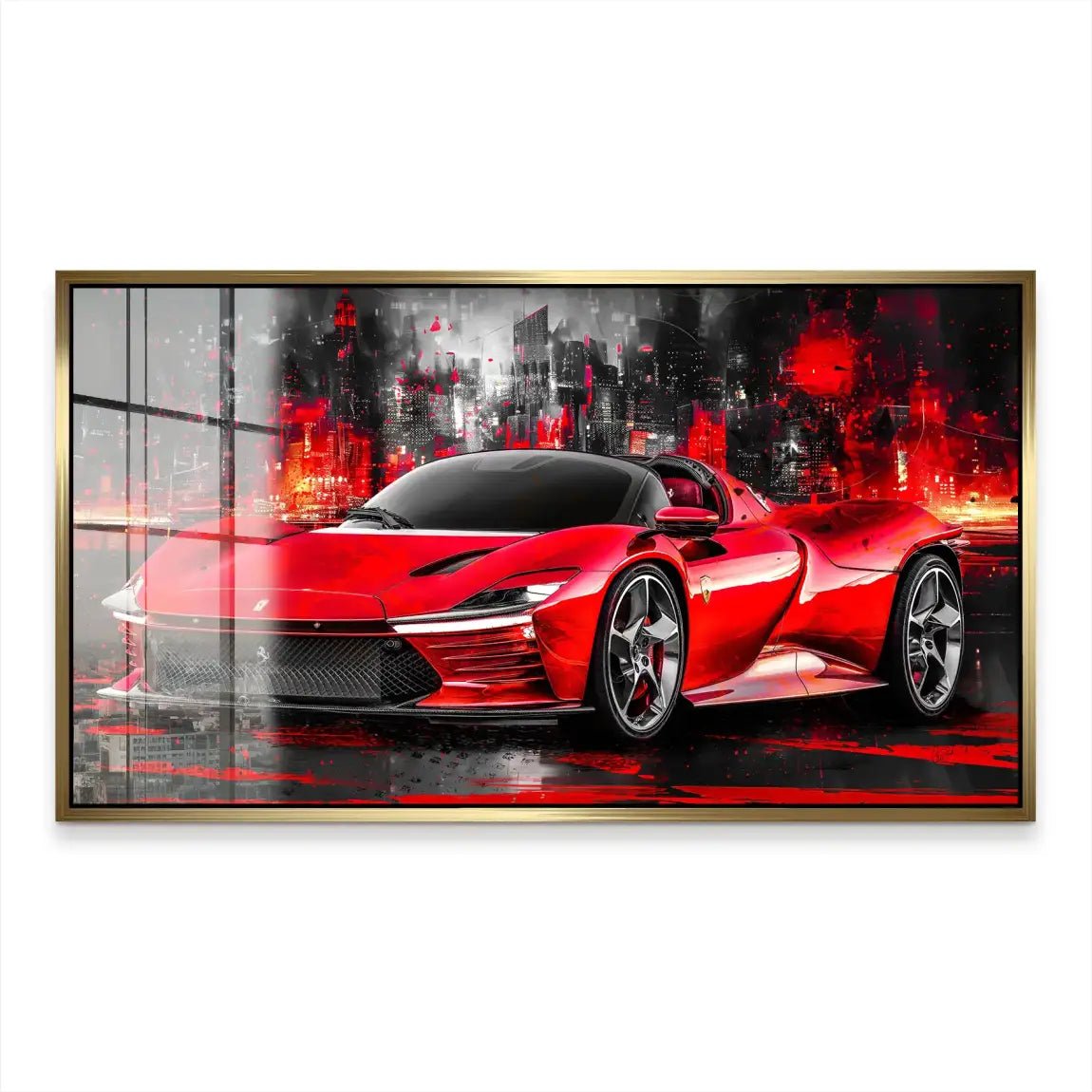 Ferrari Daytona SP3 Abstrakt Acrylglas Bild INGALERIE