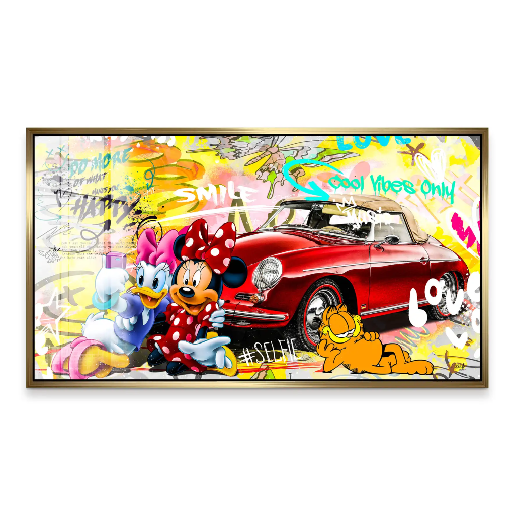 Minnie Speedster 356 Pop Art Style Acrylglas Bild INGALERIE