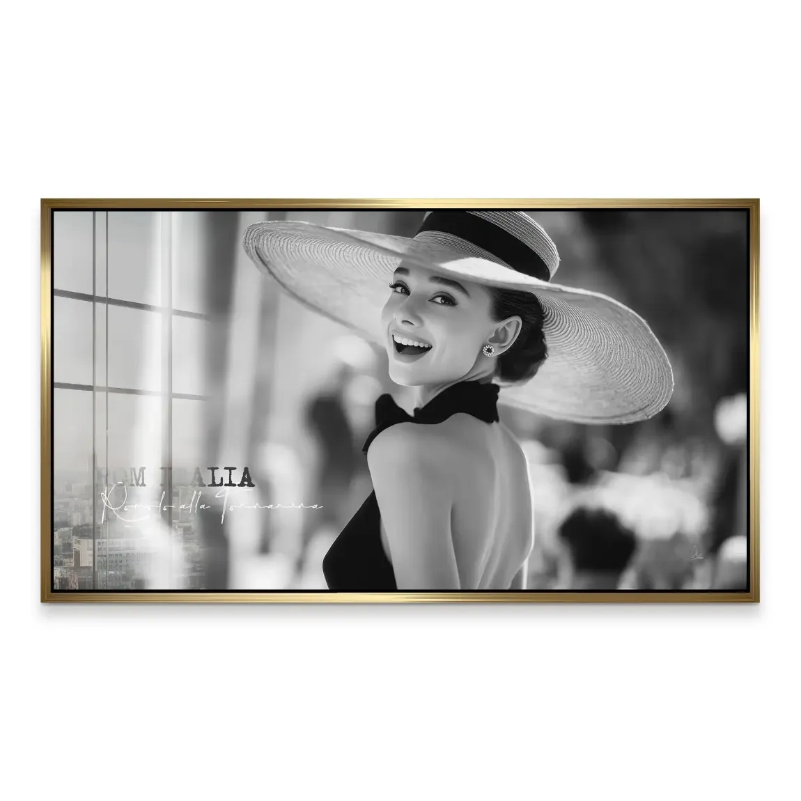 Audrey Hepburn Italia Acrylglas Bild