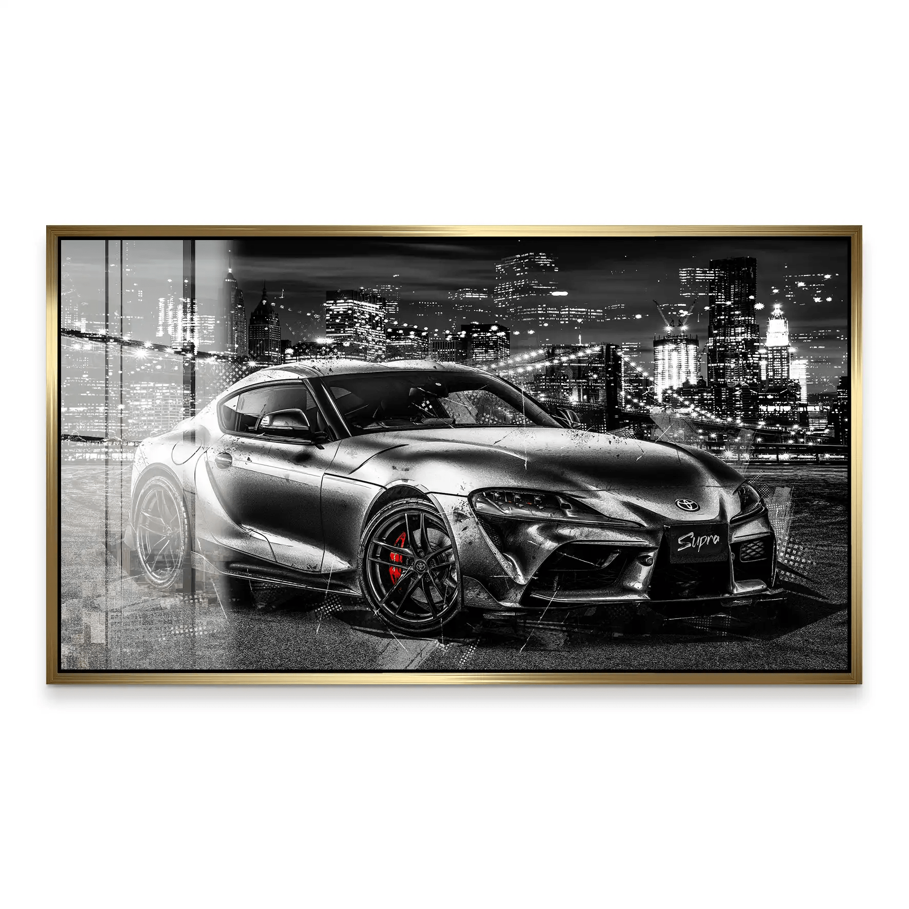 Toyota Supra Abstrakt Acrylglas Bild INGALERiE