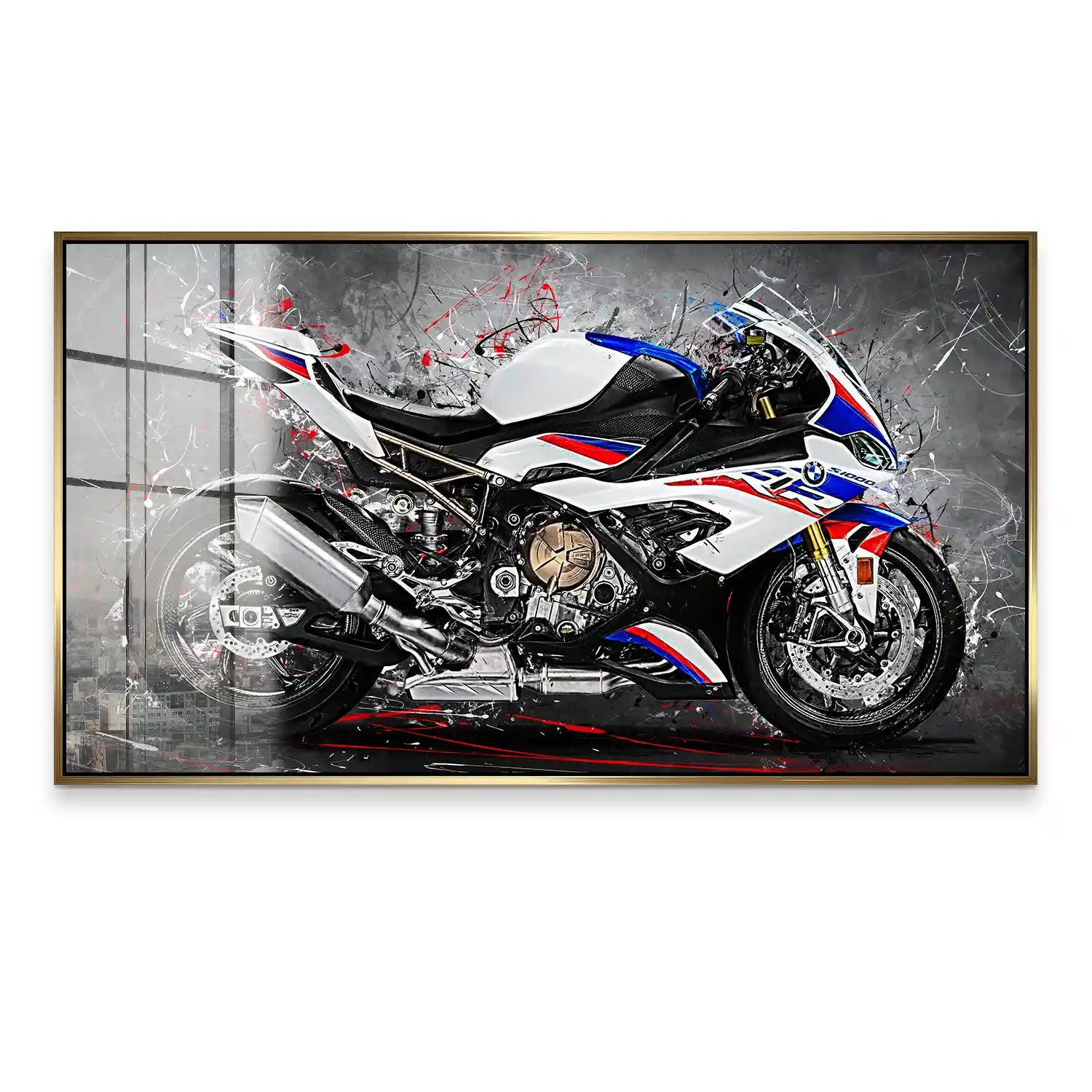 BMW S1000RR Abstrakt Acrylglas Bild INGALERIE