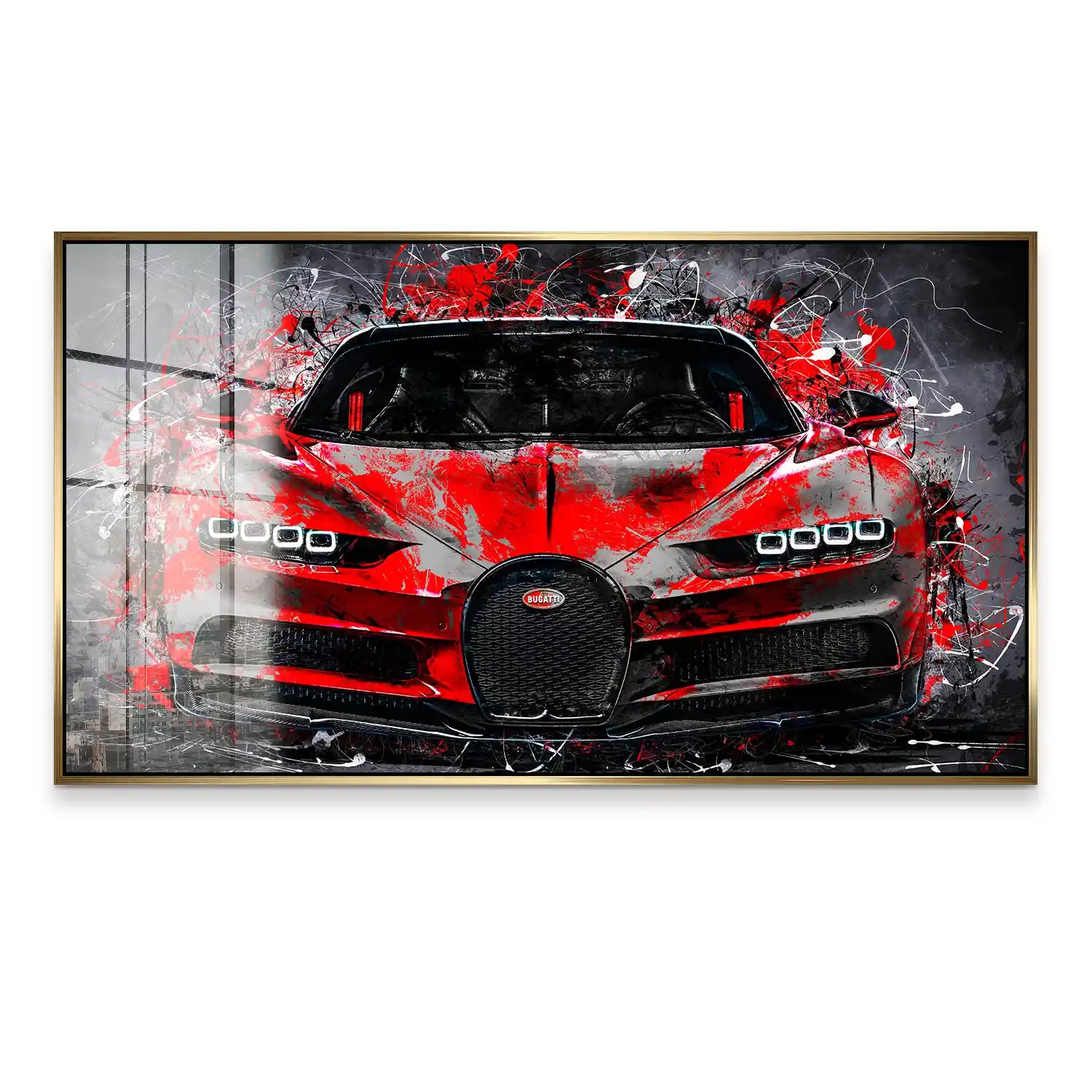 Bugatti Abstrakt Style Acrylglas Bild INGALERIE