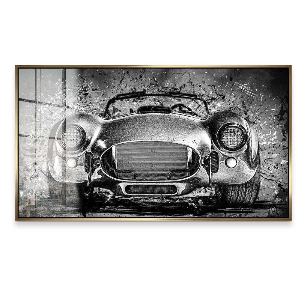 AC Cobra Abstrakt Black Acrylglas Bild INGALERIE