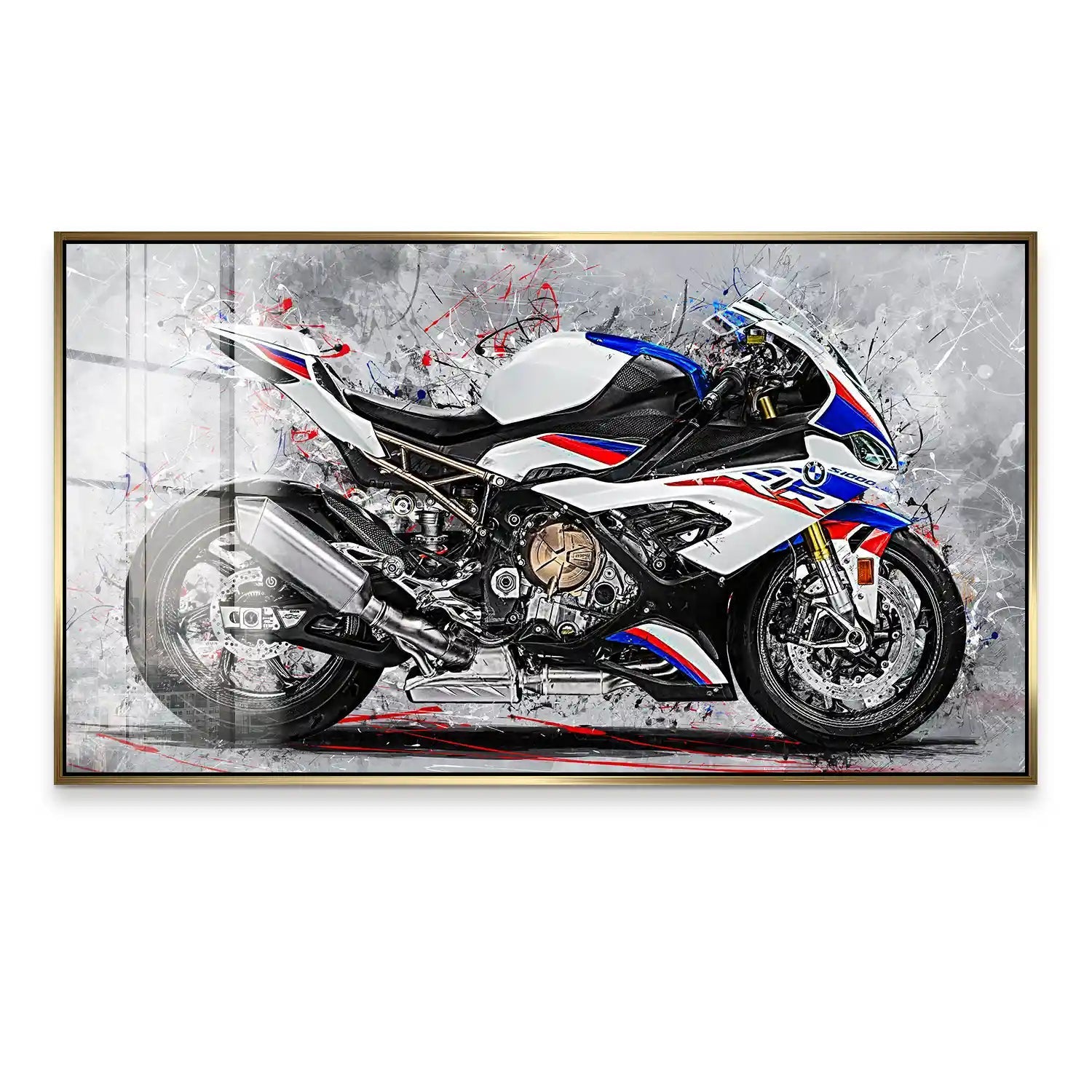 BMW S1000RR Abstrakt Style Acrylglas Bild INGALERIE