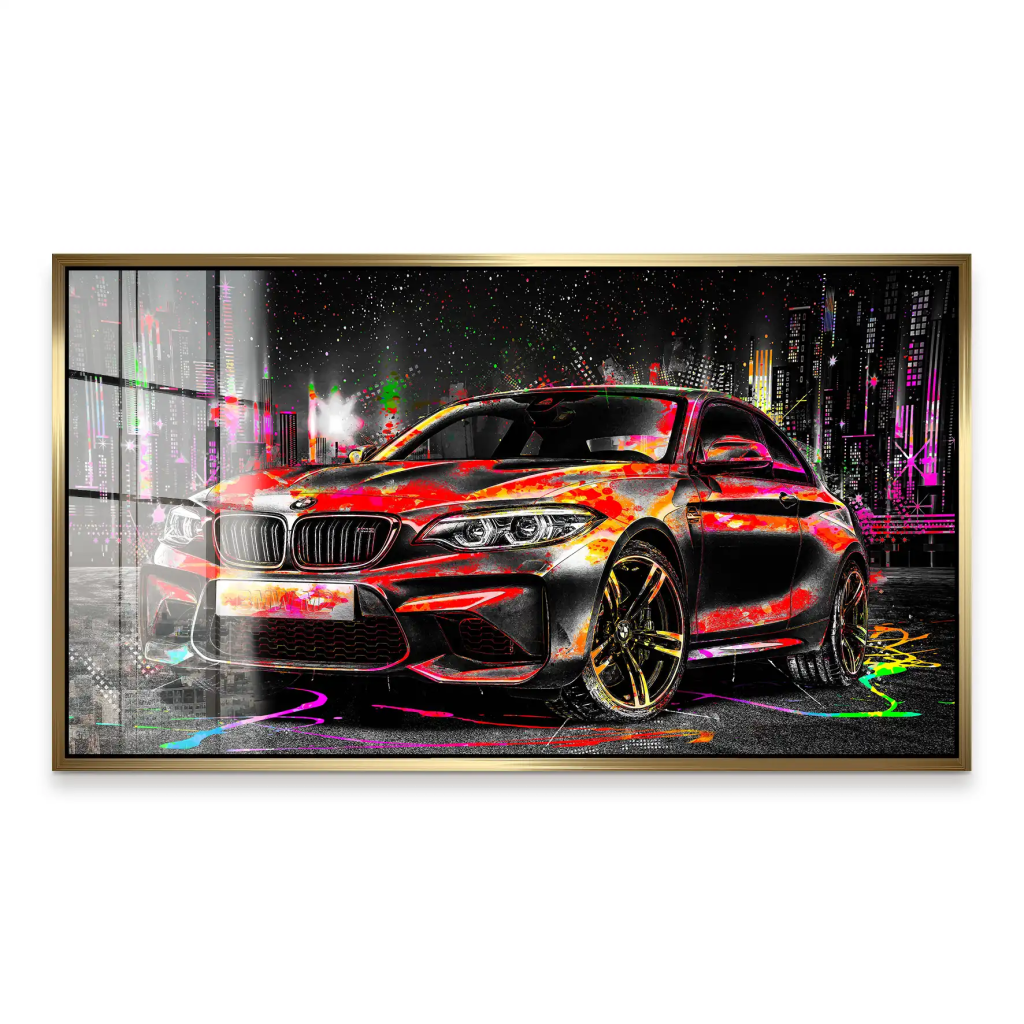 BMW M2 Pop Art Style Acrylglas Bild INGALERIE