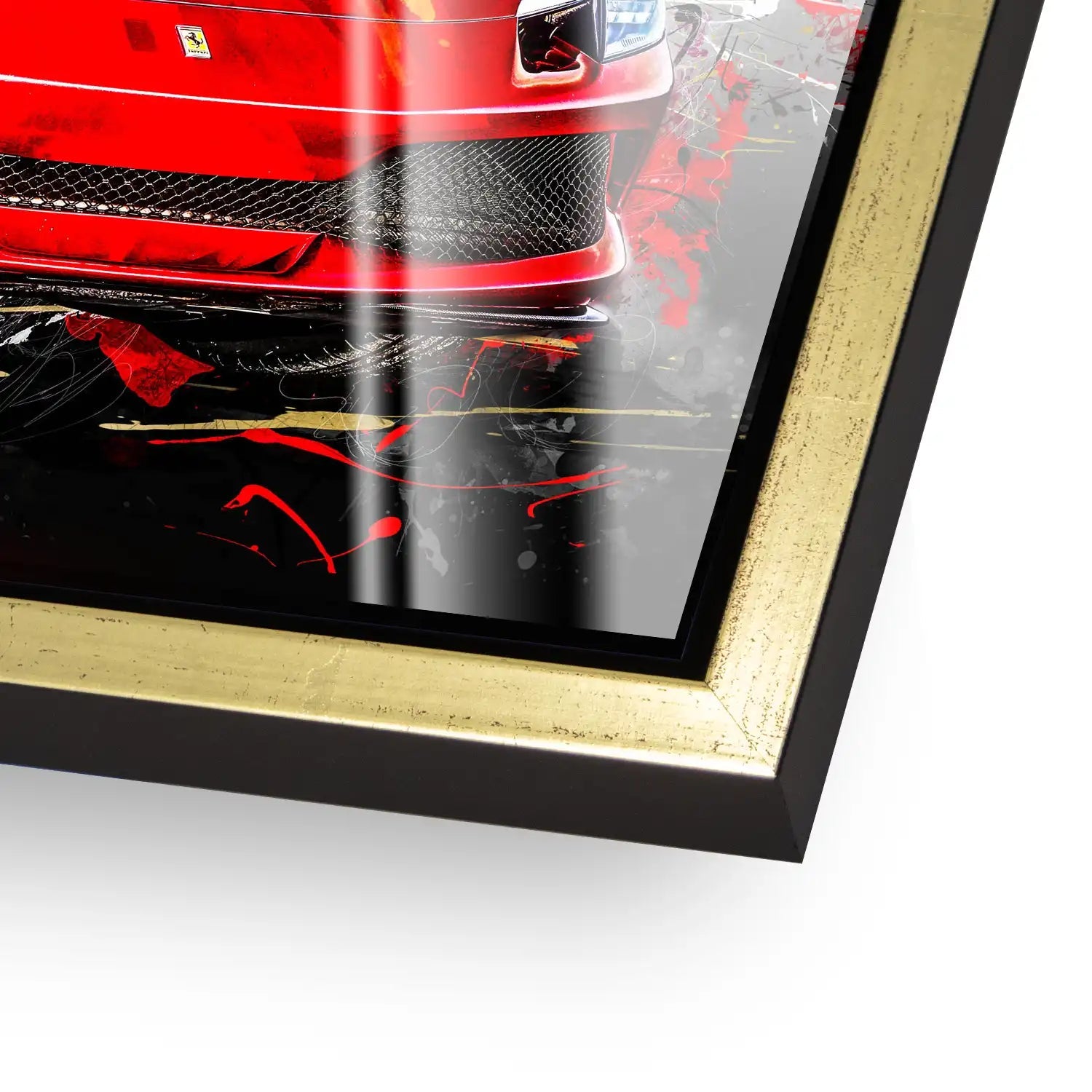 Ferrari 296 Abstrakt Acrylglas Bild INGALERiE