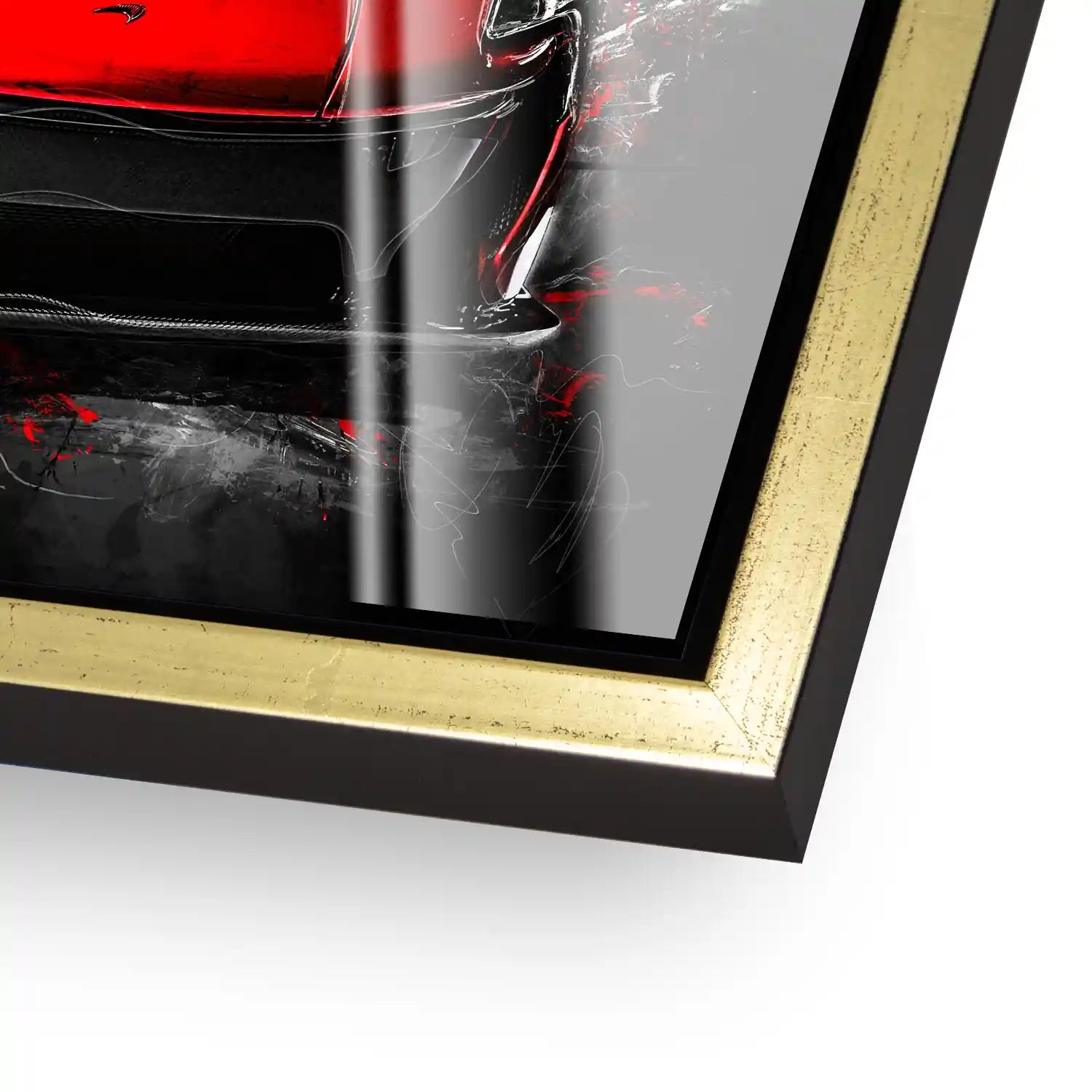 McLaren Abstrakt Rot Acrylglas Bild INGALERIE