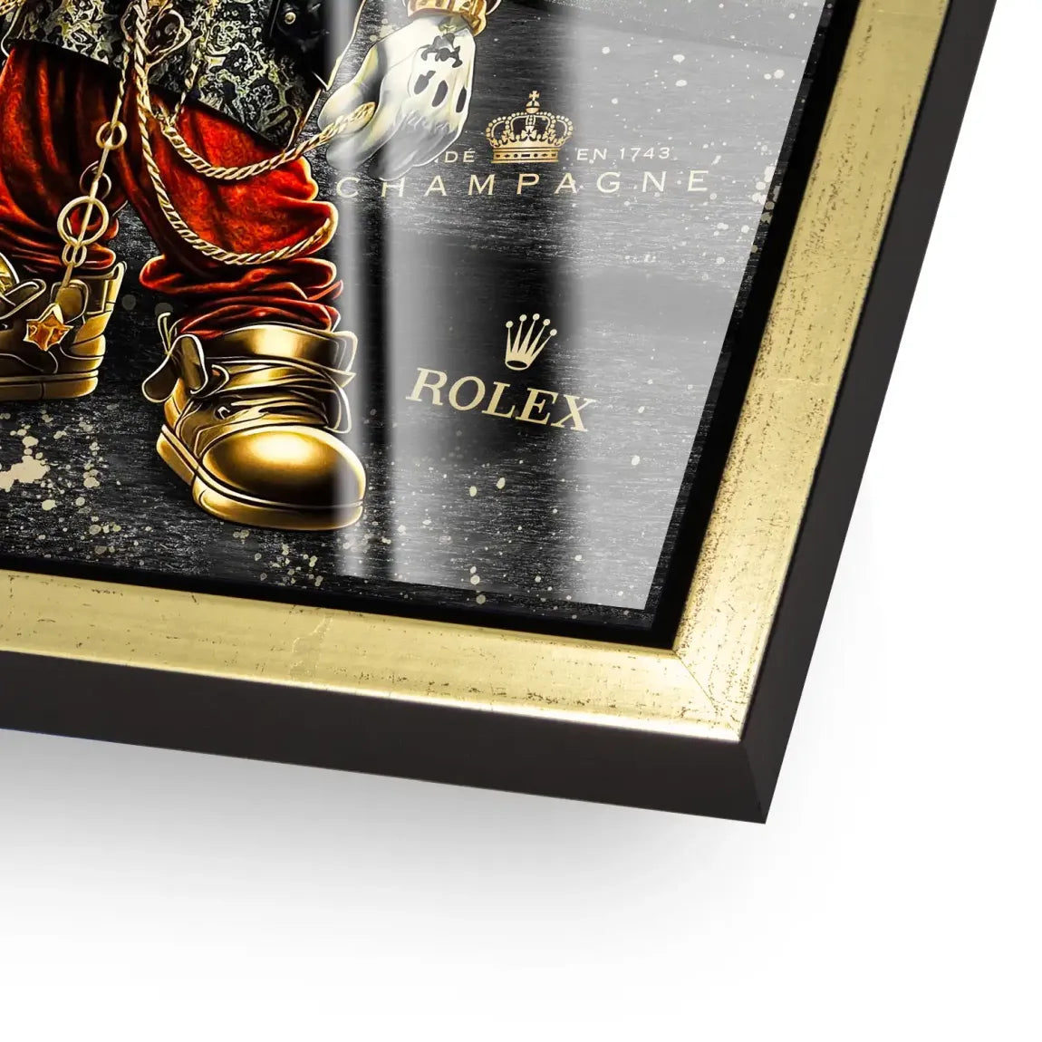 Mickey Gold 356 Porsche Acrylglas Bild