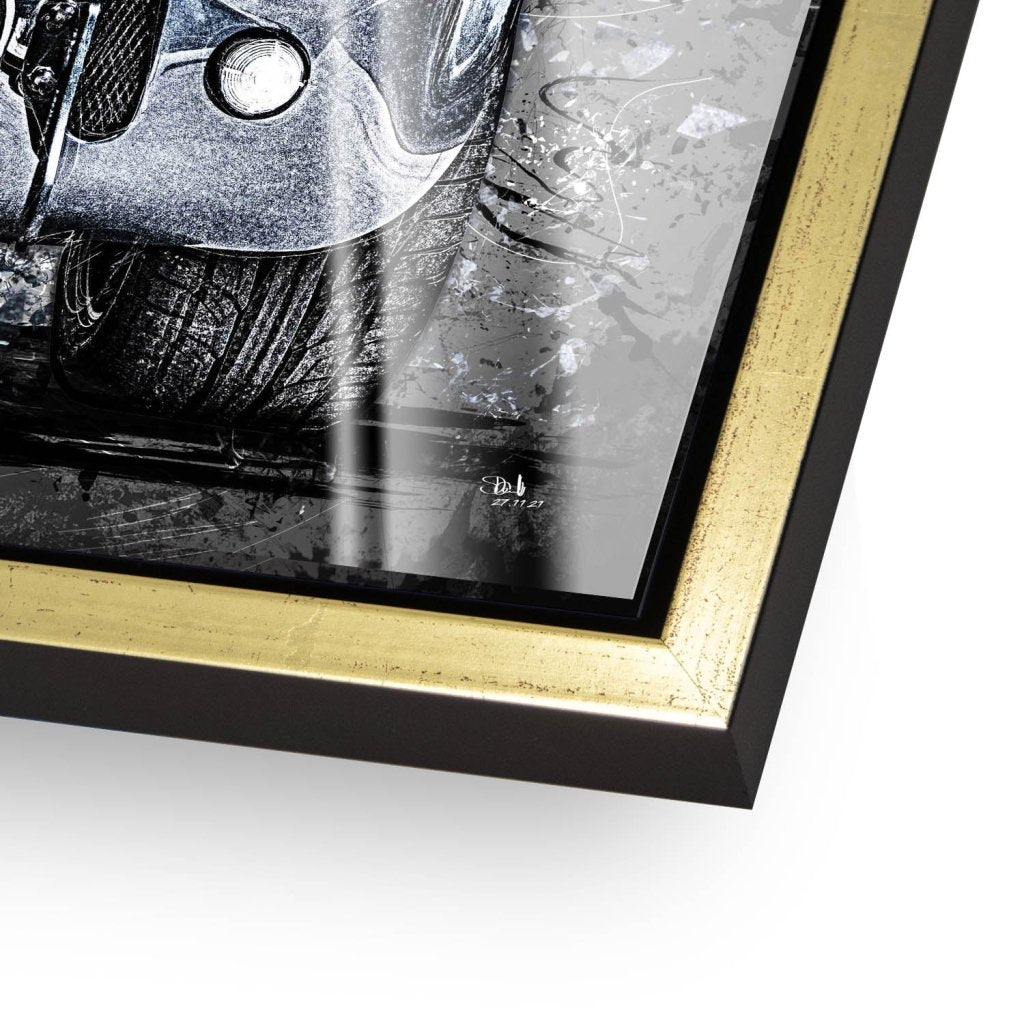 AC Cobra Abstrakt Blue Acrylglas Bild INGALERIE