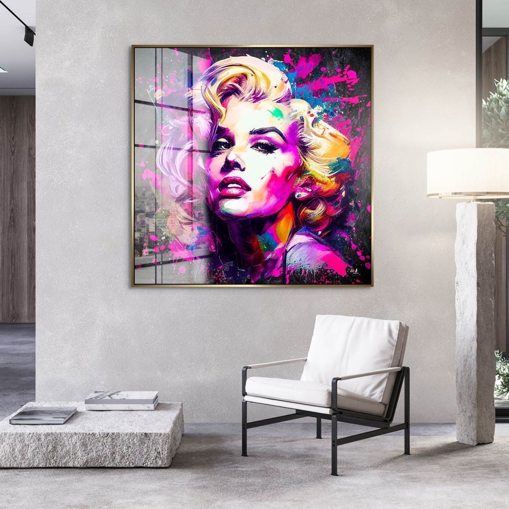 Marilyn Monroe Abstrakt Color Acrylglas Bild INGALERIE