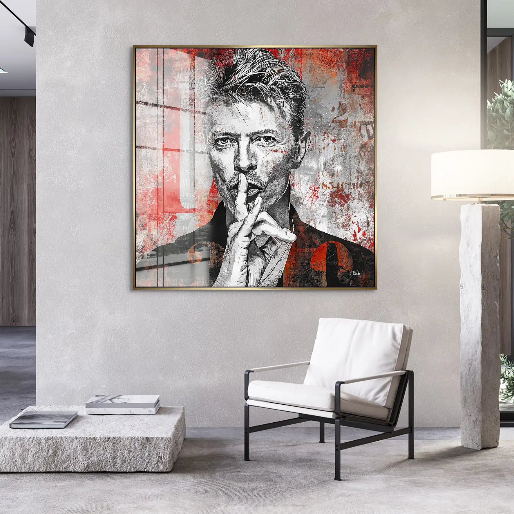 David Bowie Abstrakt Acrylglas Bild INGALERIE