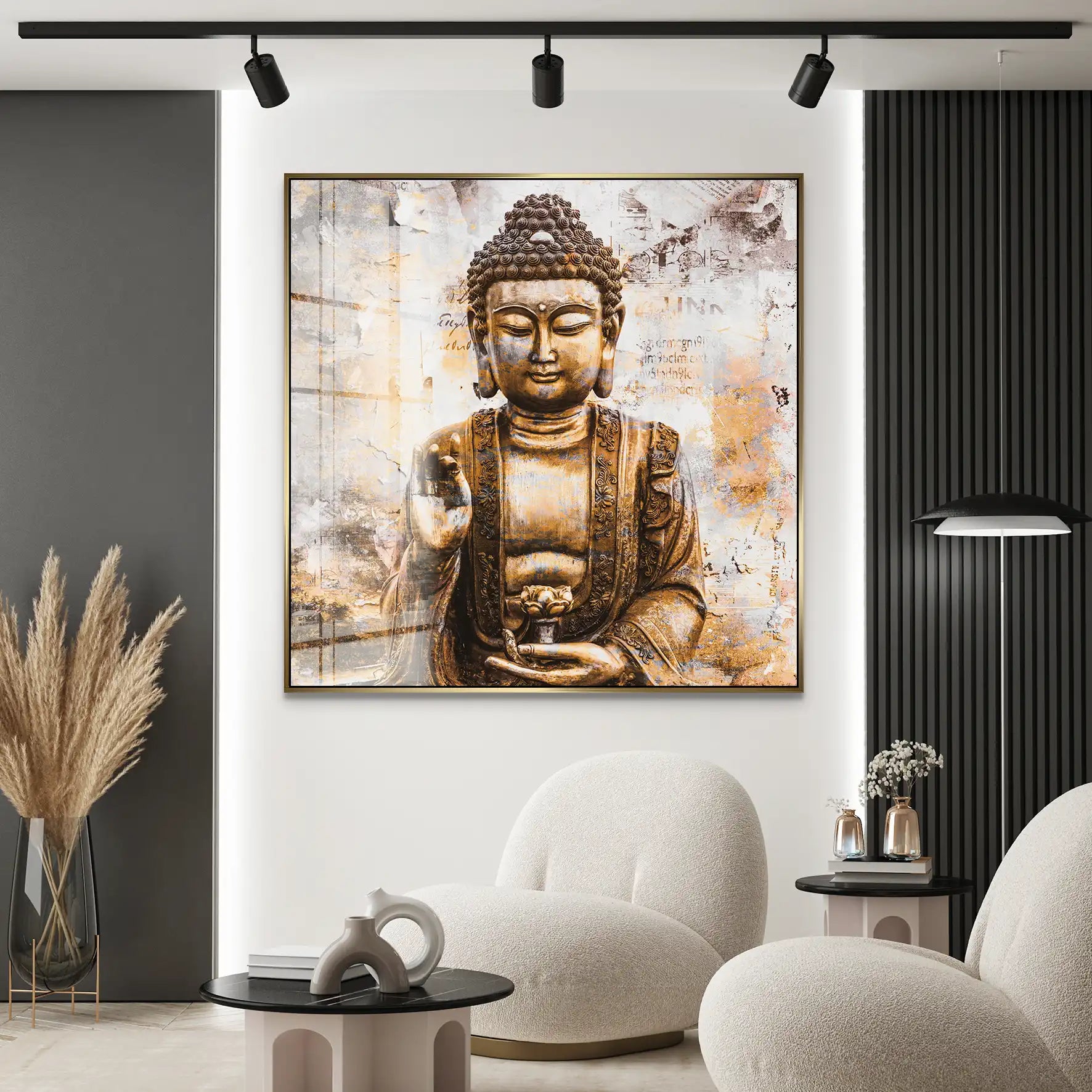 Buddha Abstrakt Acrylglas Bild INGALERIE