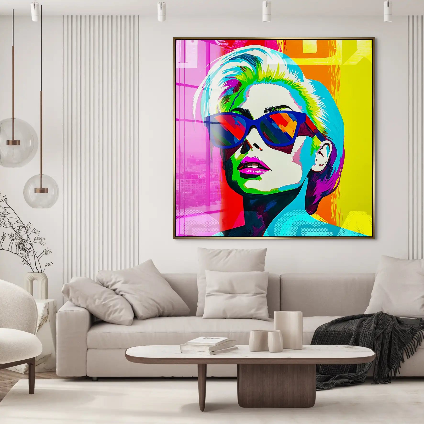 Lady G. Pop Art Acrylglas Bild INGALERIE