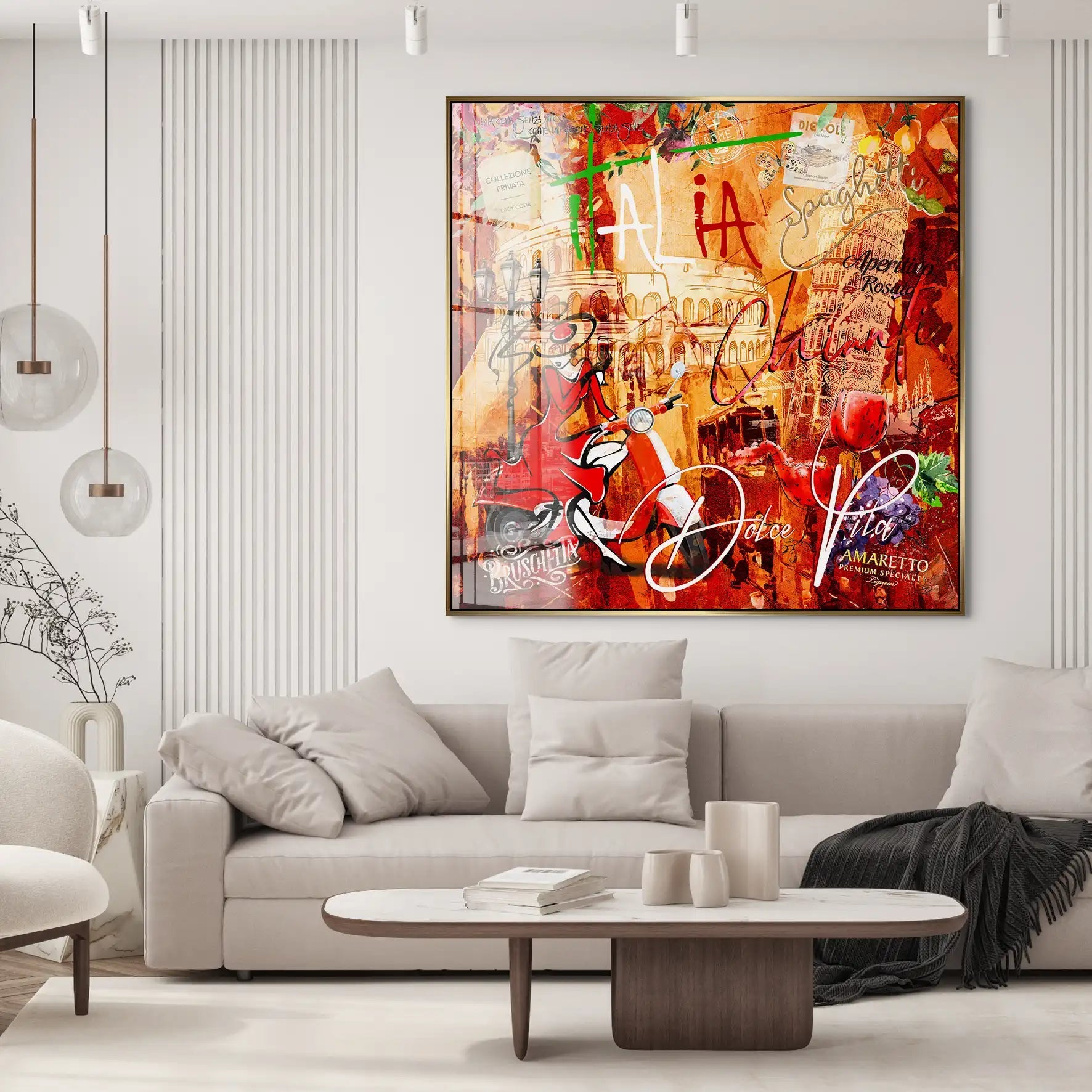 Italien Dolce Vita Pop Art Acrylglas Bild INGALERIE