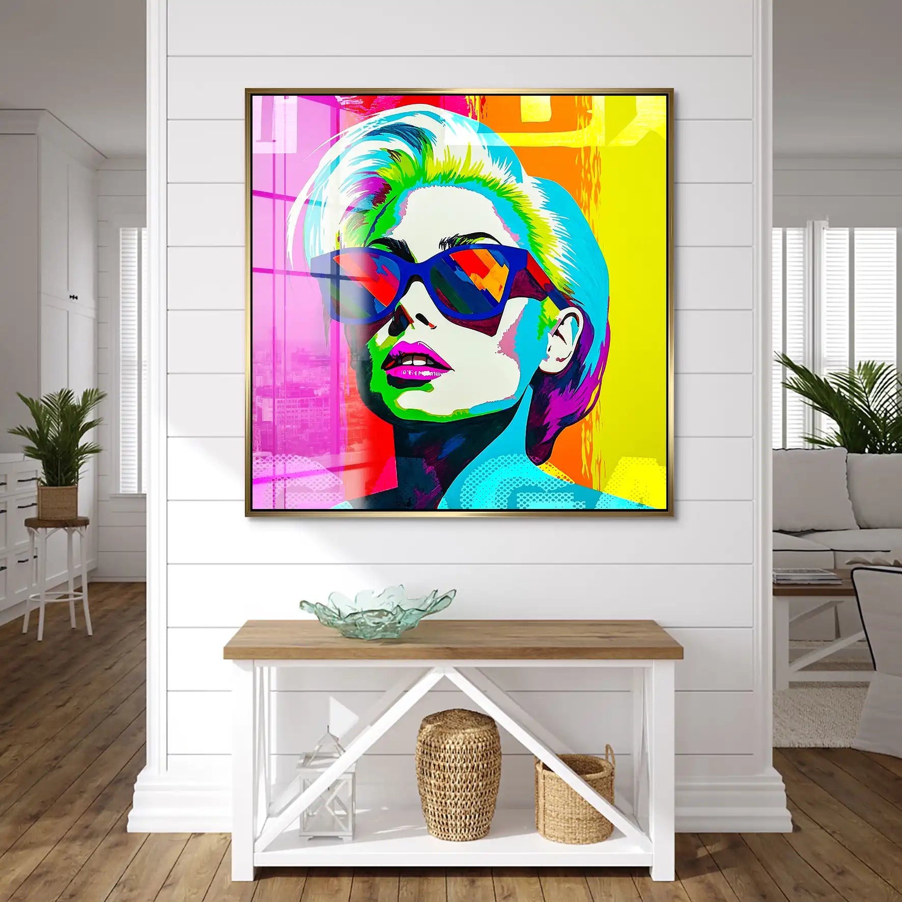 Lady G. Pop Art Acrylglas Bild INGALERIE