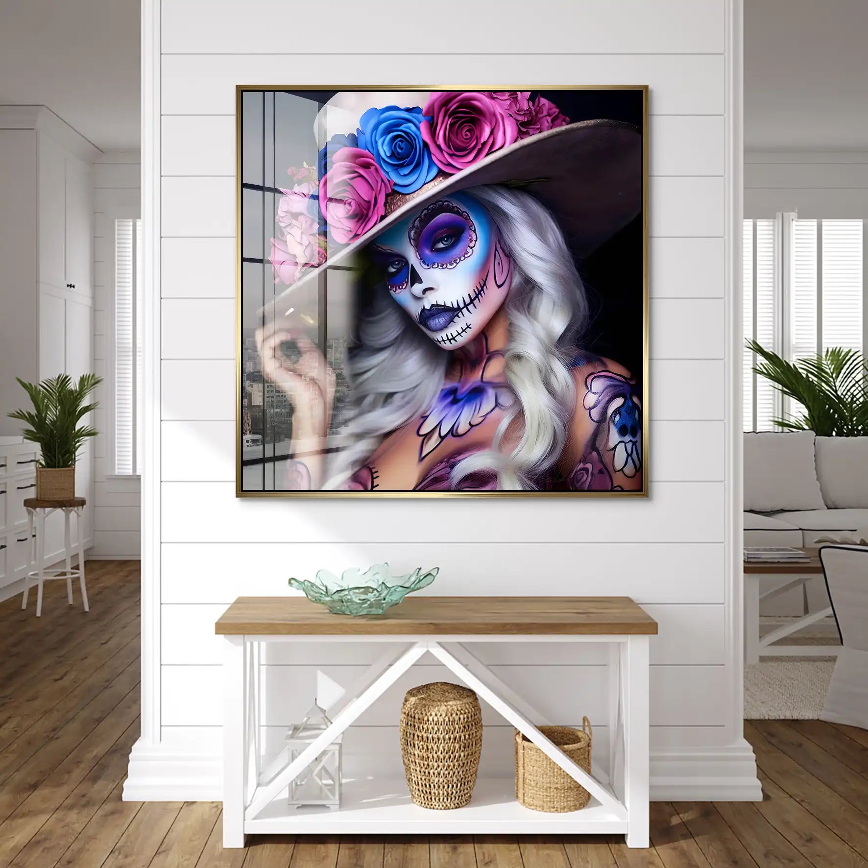 La Catrina Color Style Acrylglas Bild INGALERIE