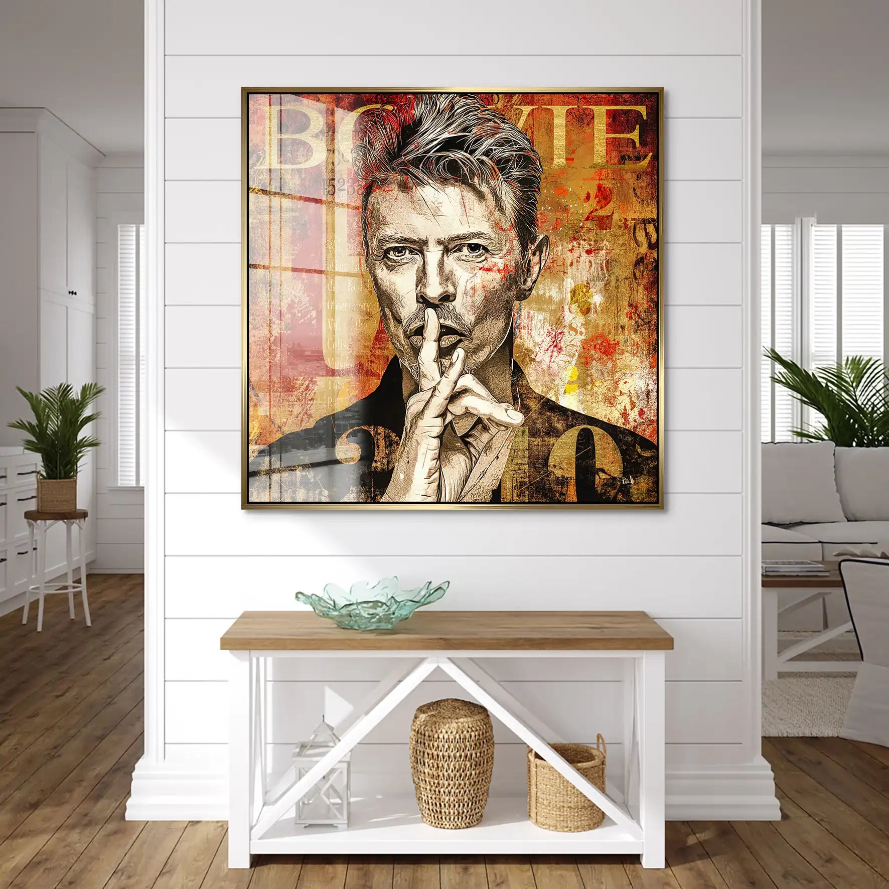 David Bowie Abstrakt Modern Style Acrylglas Bild INGALERIE