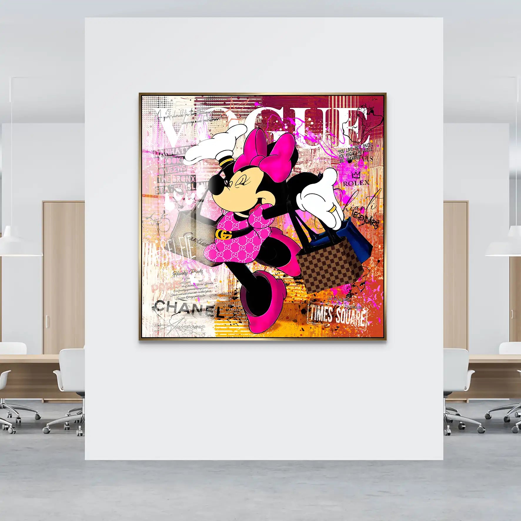 Minnie Vogue Modern Acrylglas Bild INGALERIE