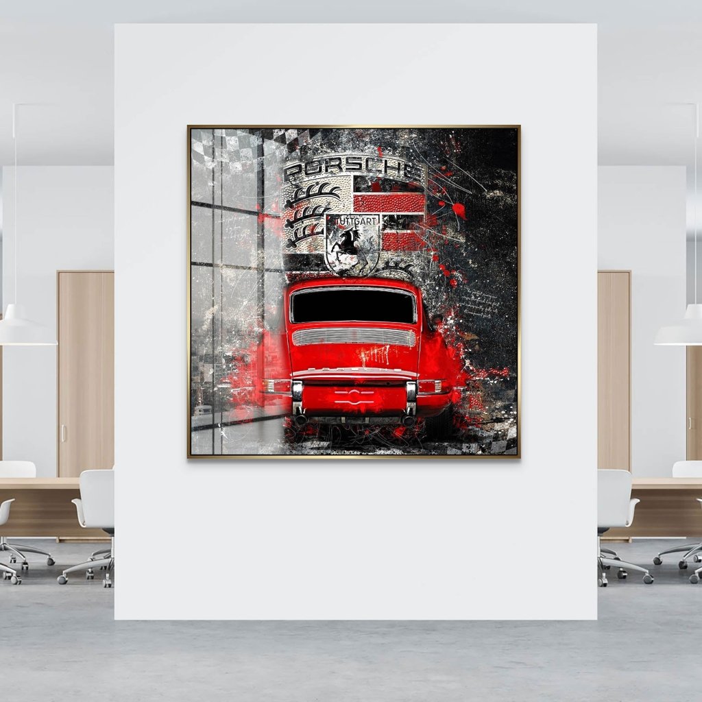 Porsche 911 Abstrakt Acrylglas Bild INGALERIE